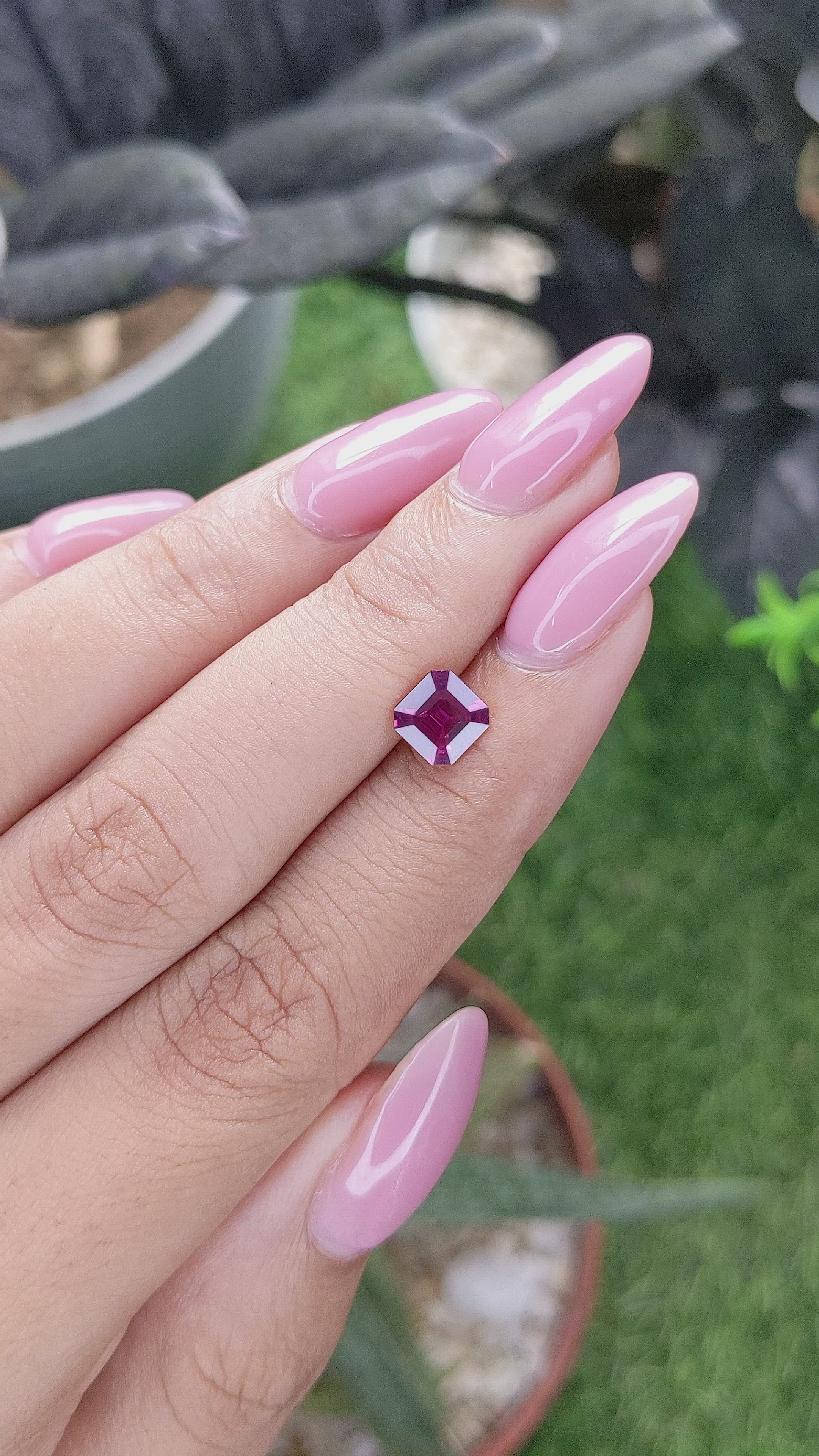 1.10 Ct. Purplish Pink Sapphire from Madagascar Size Video