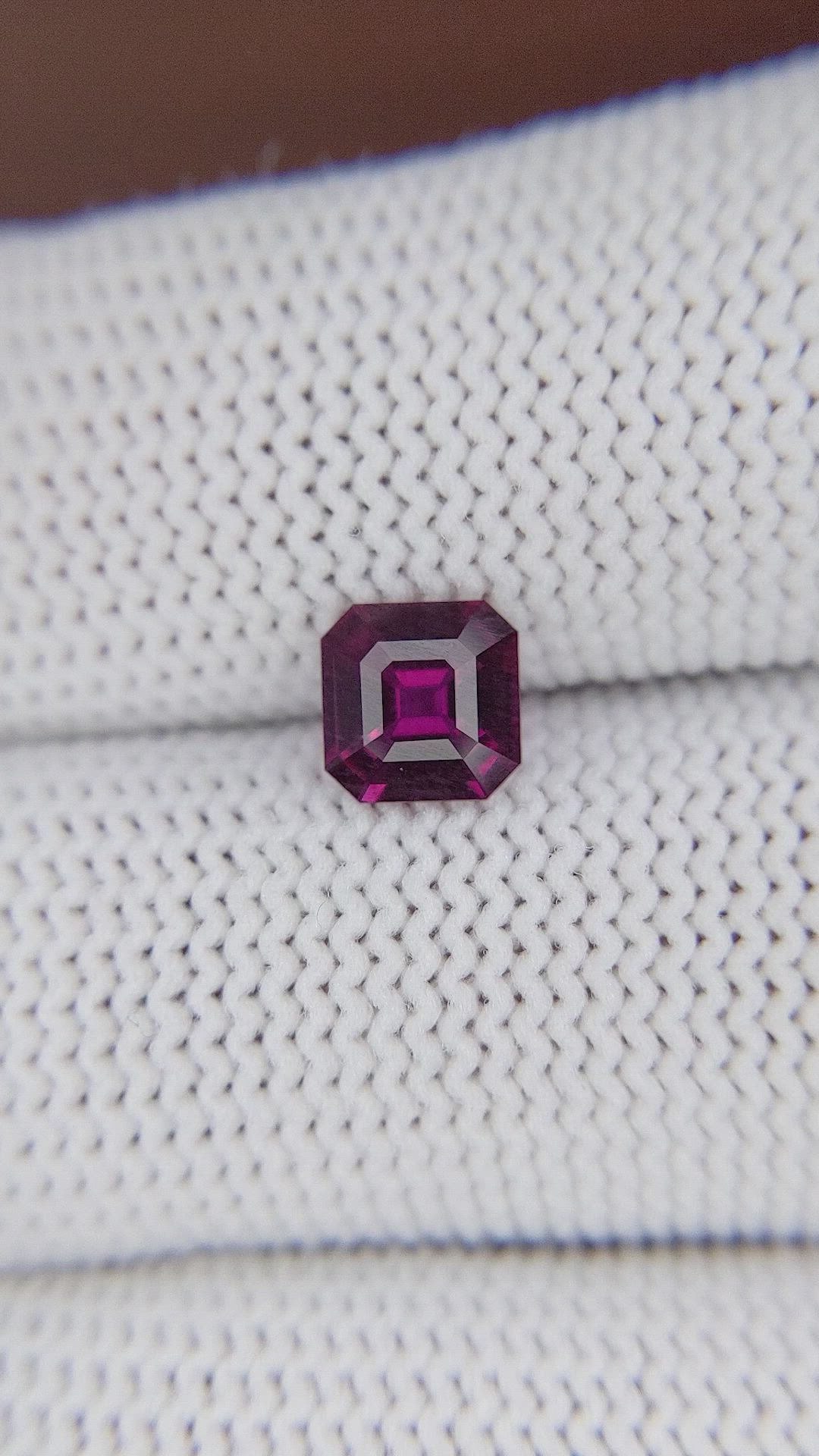 1.10 Ct. Purplish Pink Sapphire from Madagascar Size Video