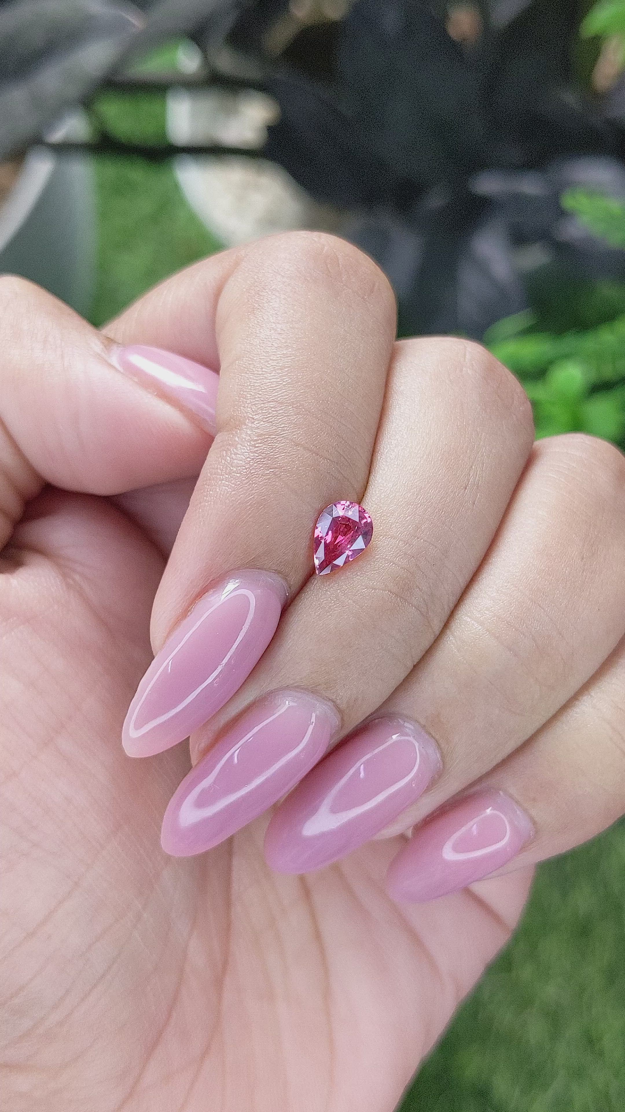 0.68 Ct. Padparadscha Sapphire from Tanzania Size Video