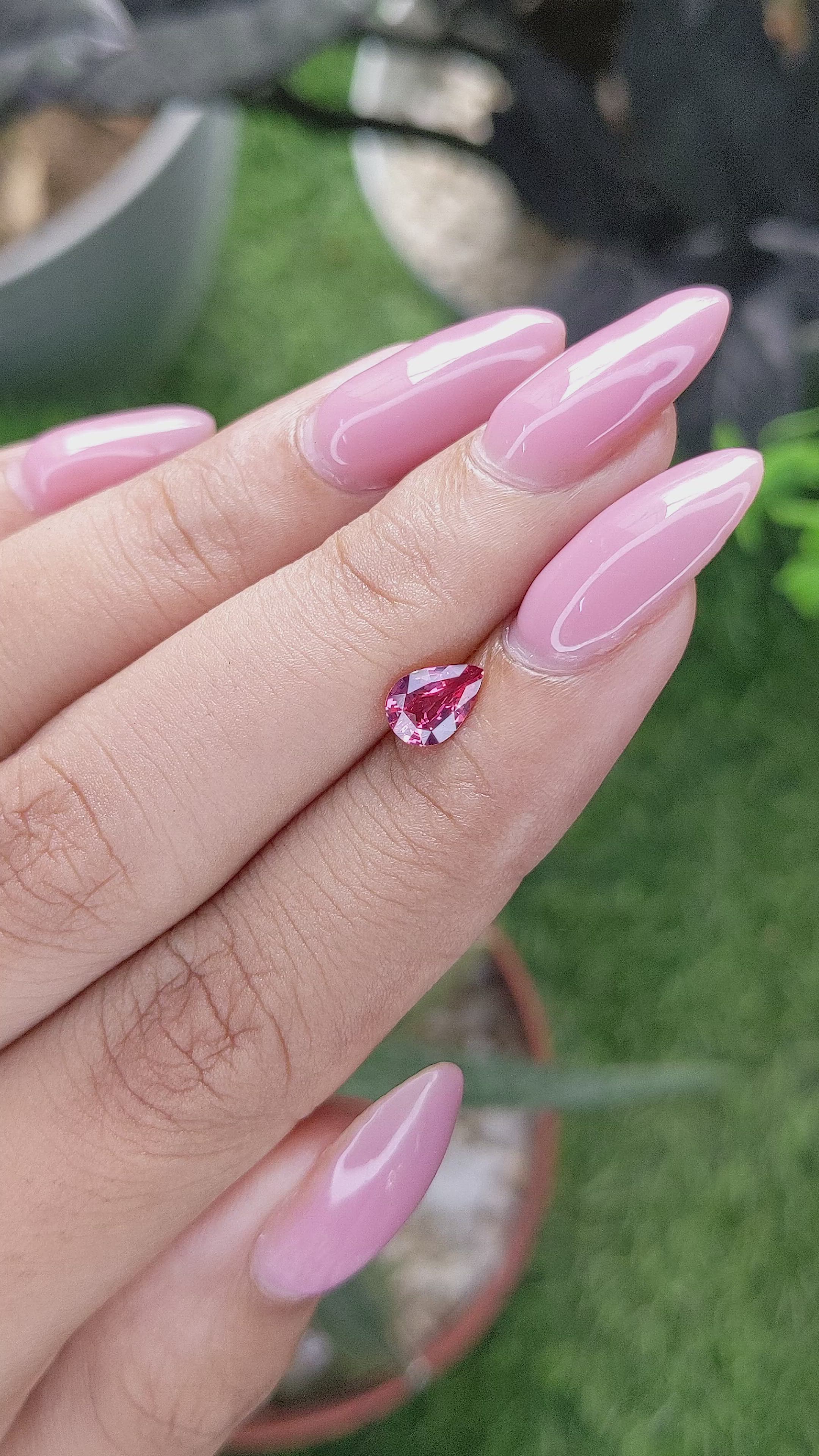 0.68 Ct. Padparadscha Sapphire from Tanzania Size Video