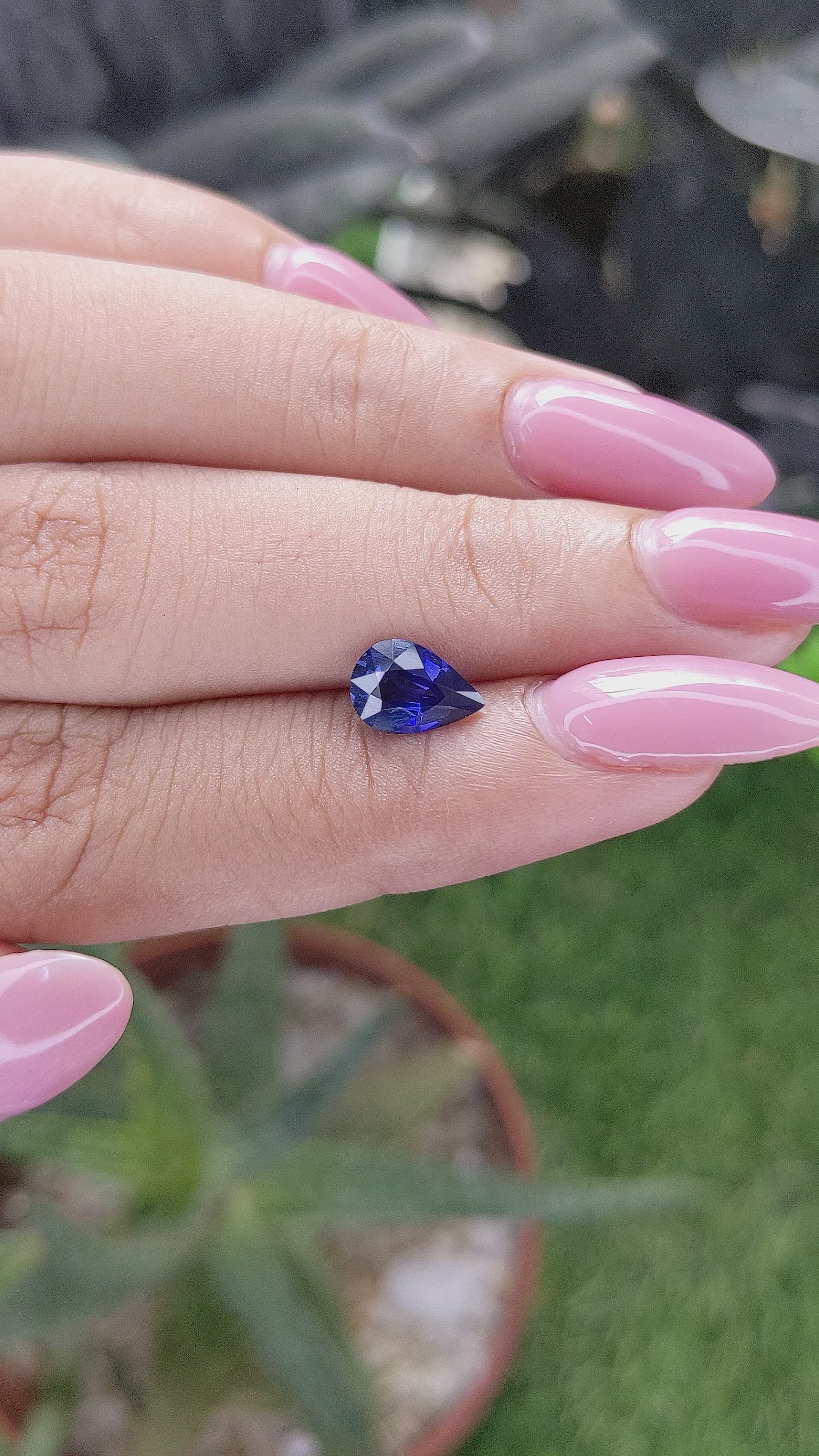 1.19 Ct. Blue Sapphire from Tanzania Size Video