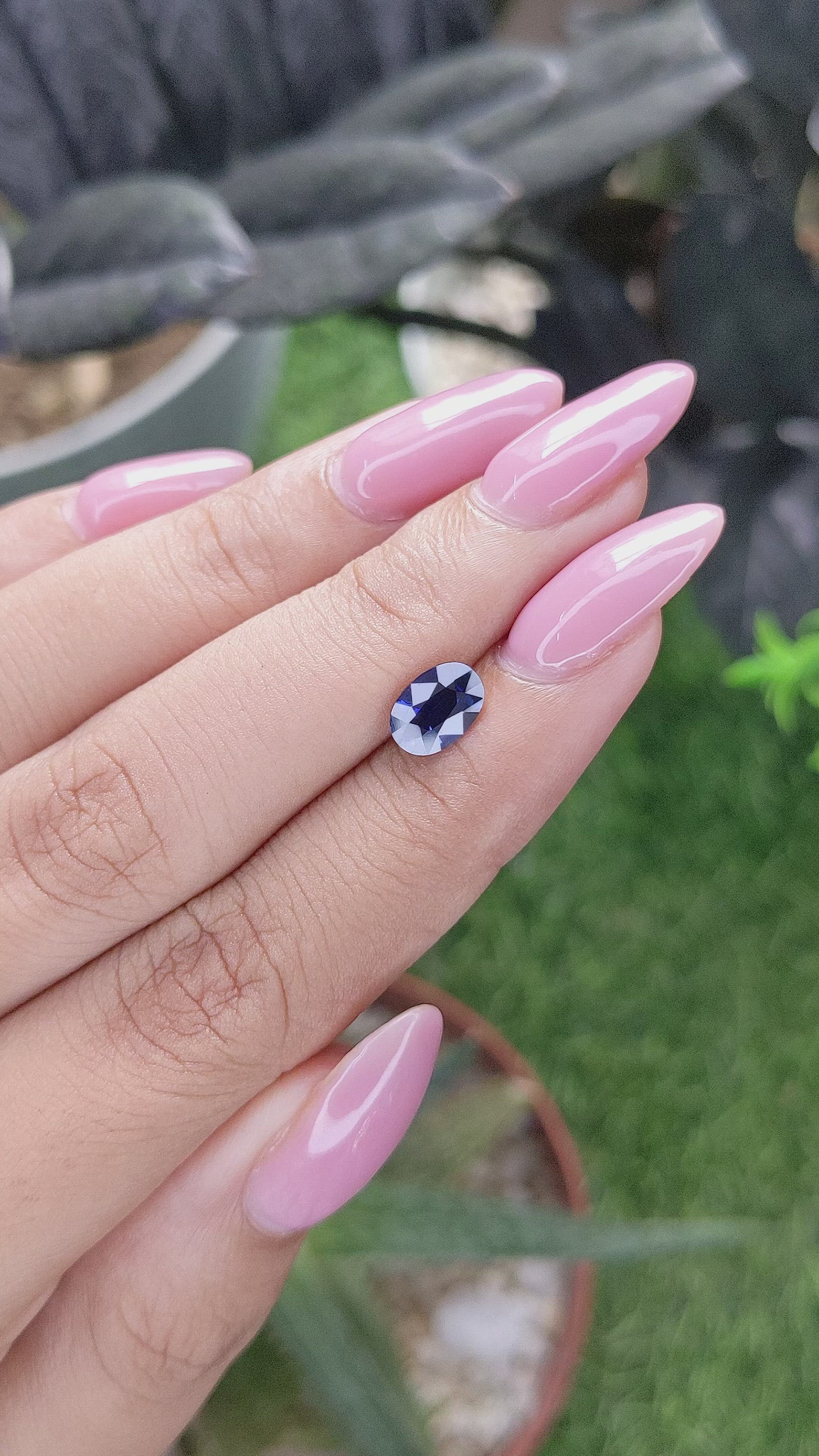 1.26 Ct. Blue Sapphire from Madagascar Size Video