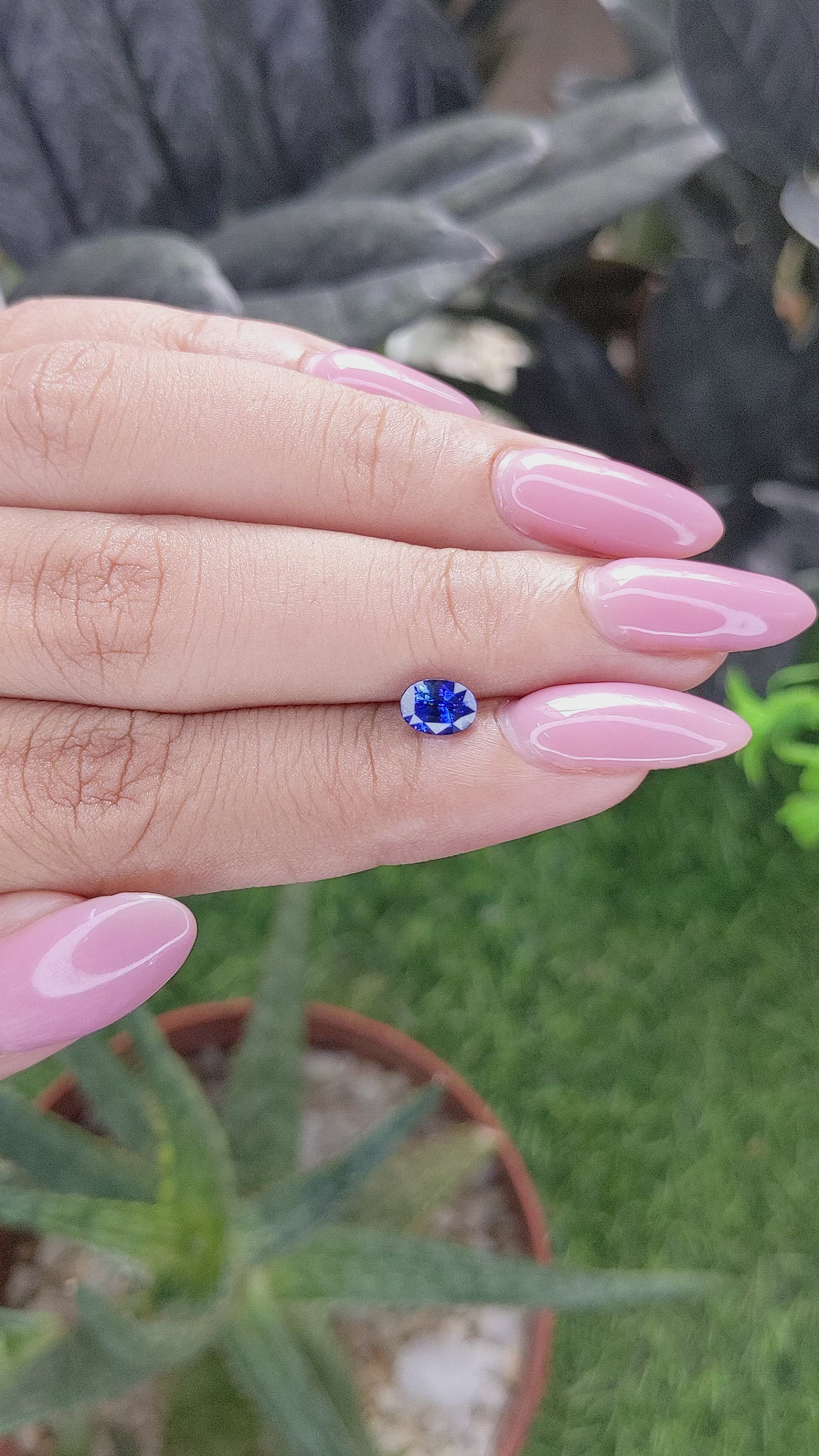 0.77 Ct. Blue Sapphire from Tanzania Size Video