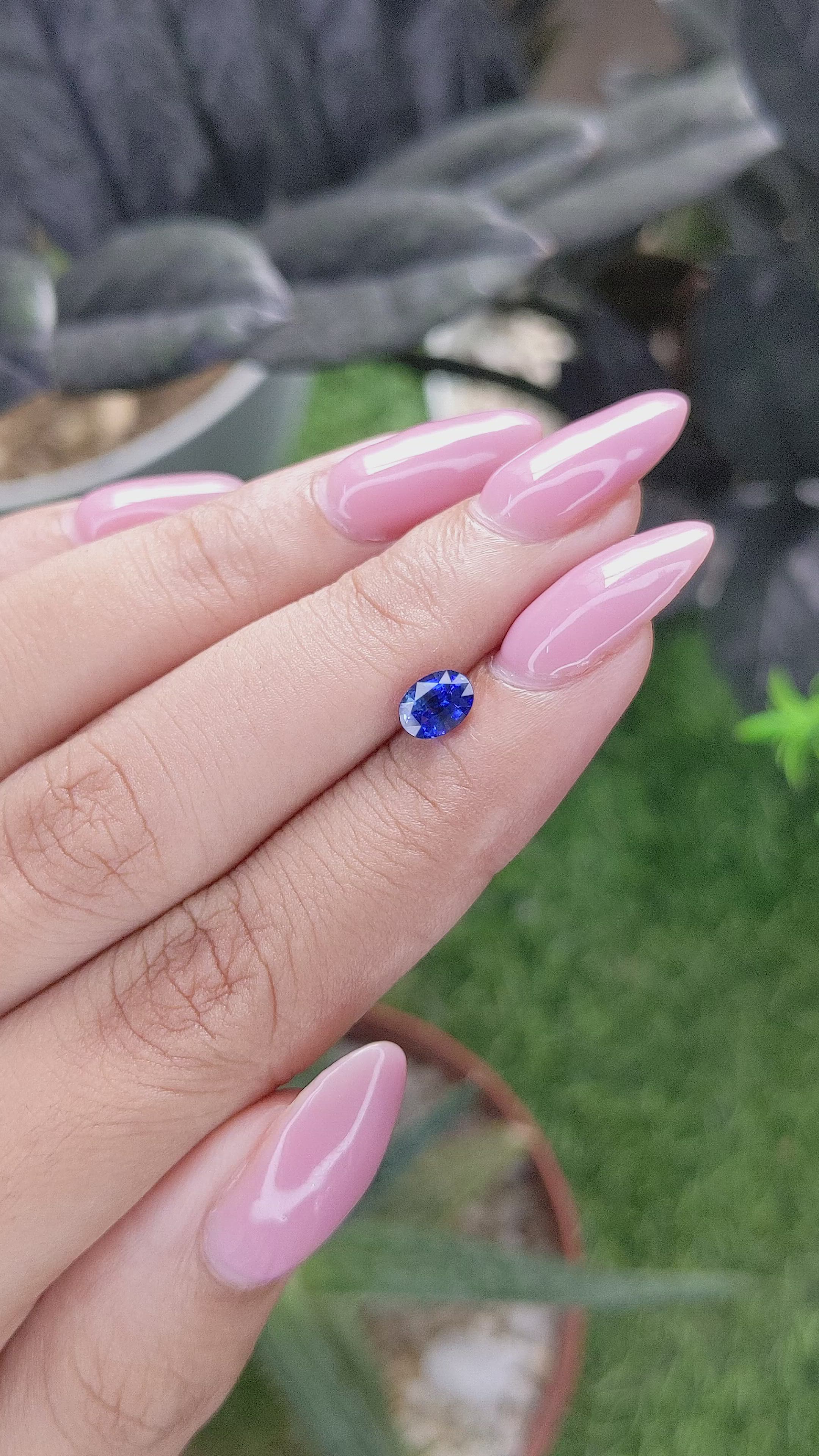 0.77 Ct. Blue Sapphire from Tanzania Size Video