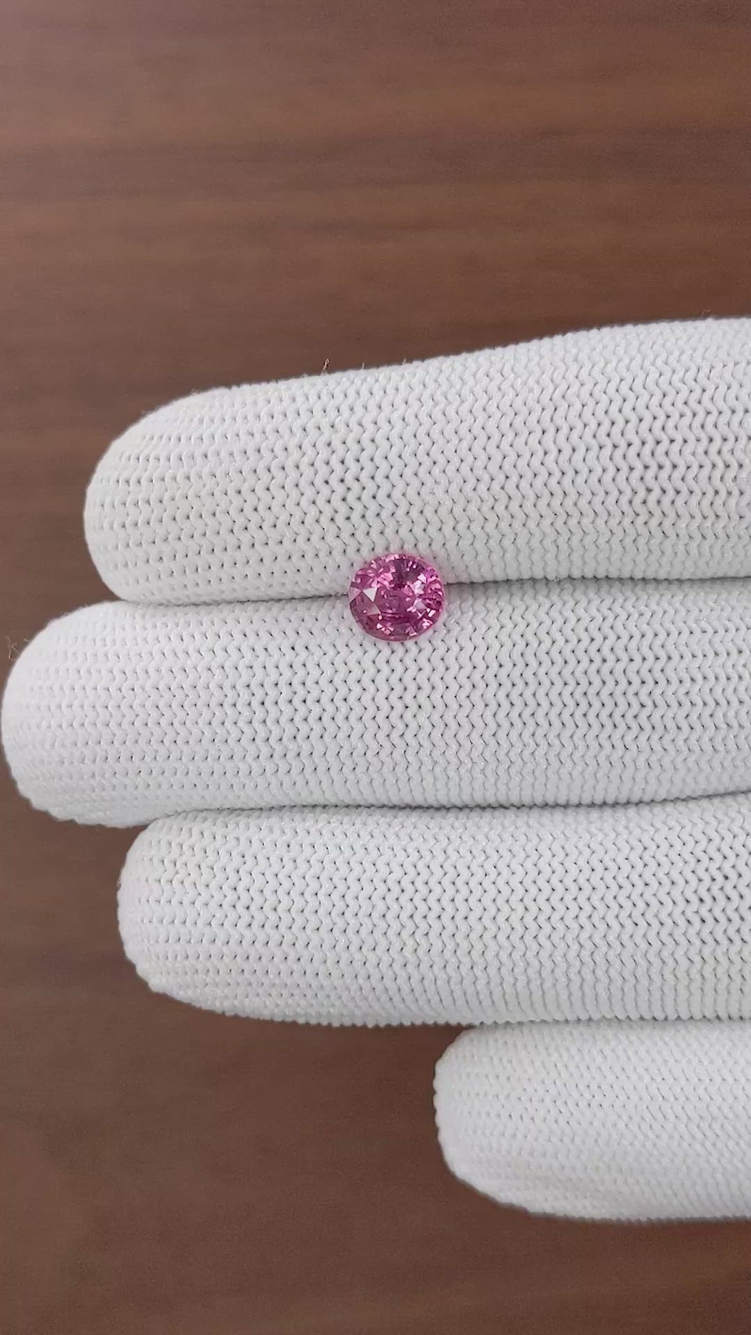 1.54 Ct. Purplish Pink Sapphire from Tanzania Size Video