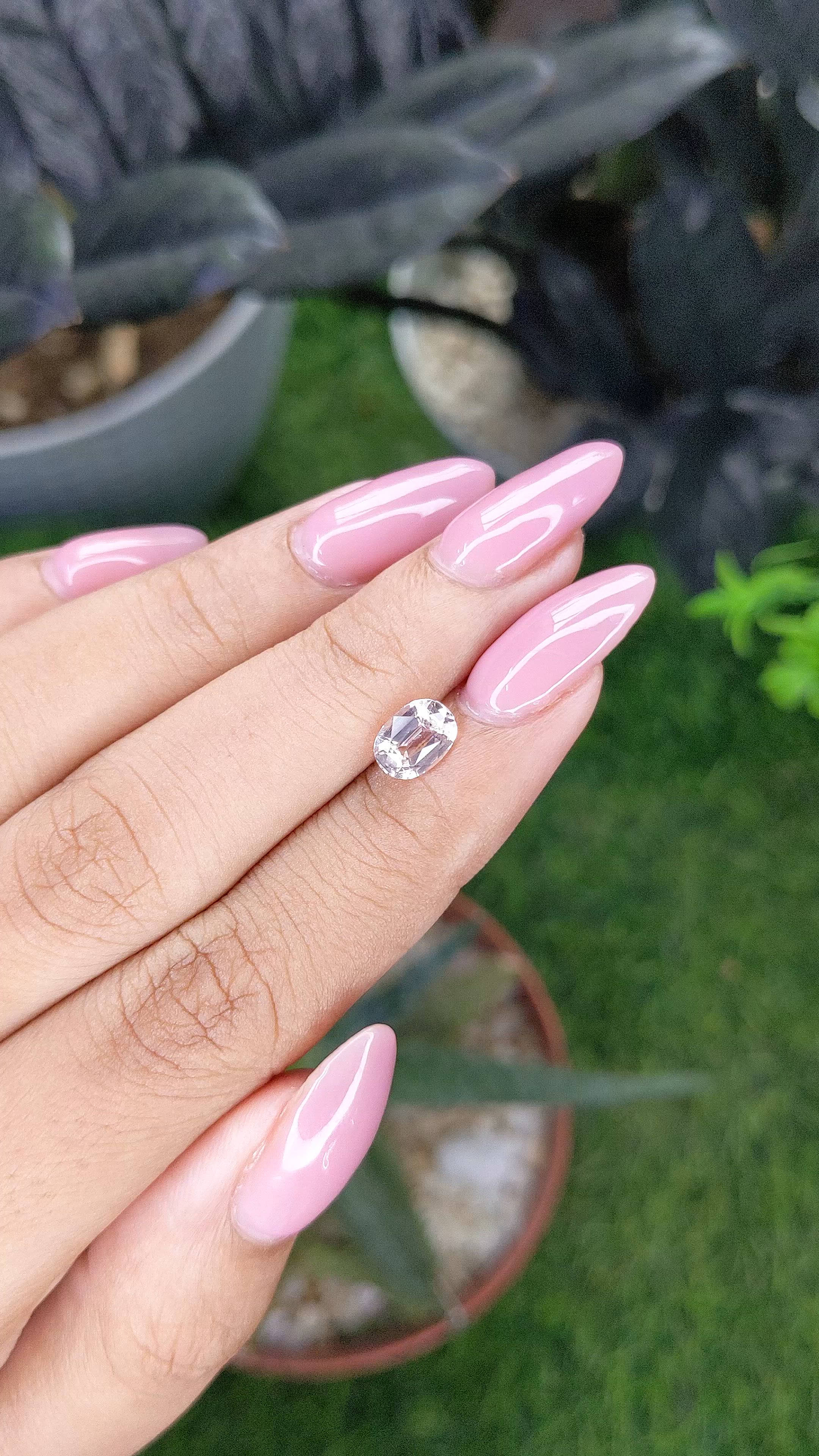 1.33 Ct. Peach Sapphire from Ceylon (Sri Lanka) Size Video