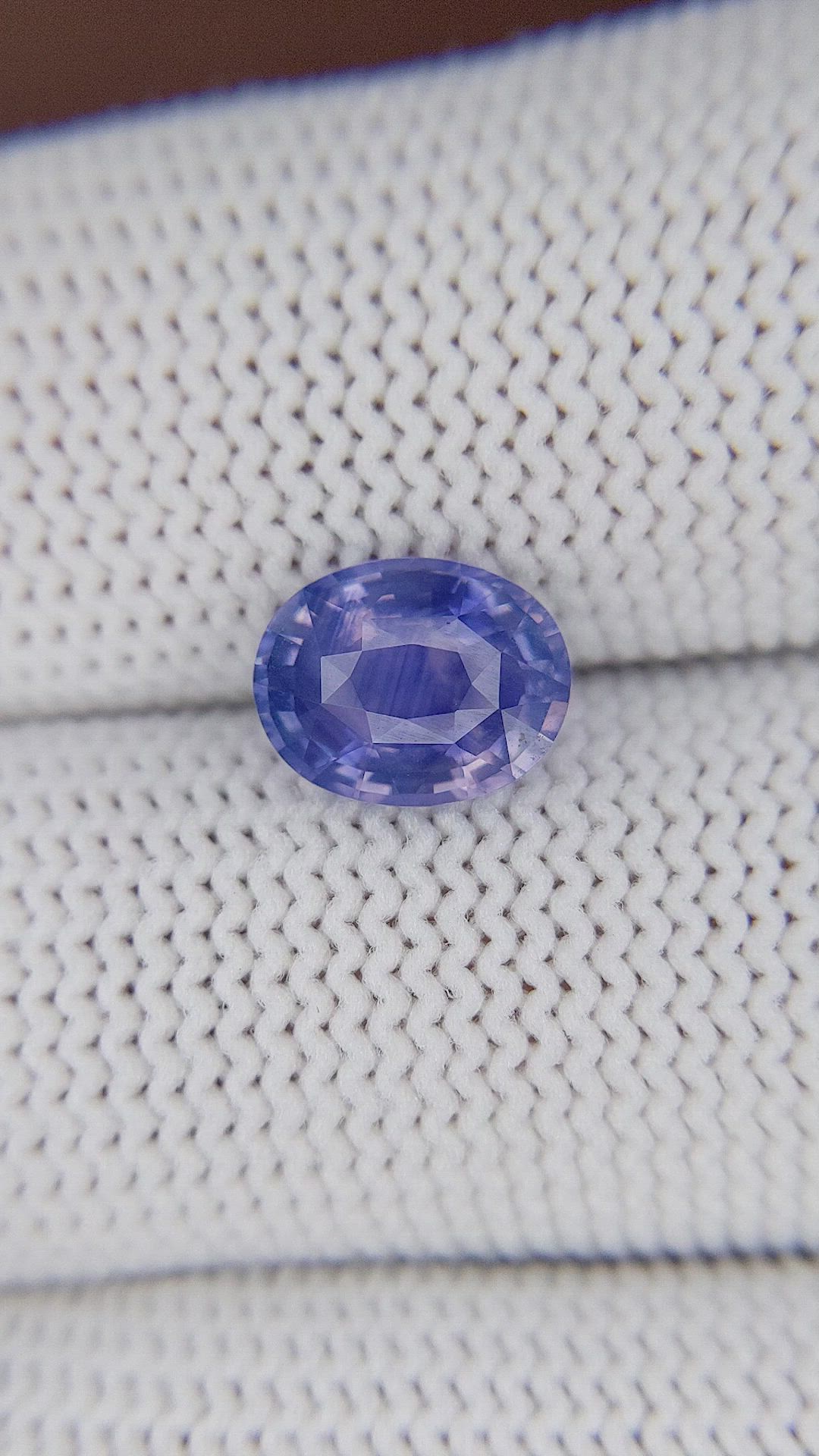 2.17 Ct. Purplish Blue Sapphire from Madagascar Size Video