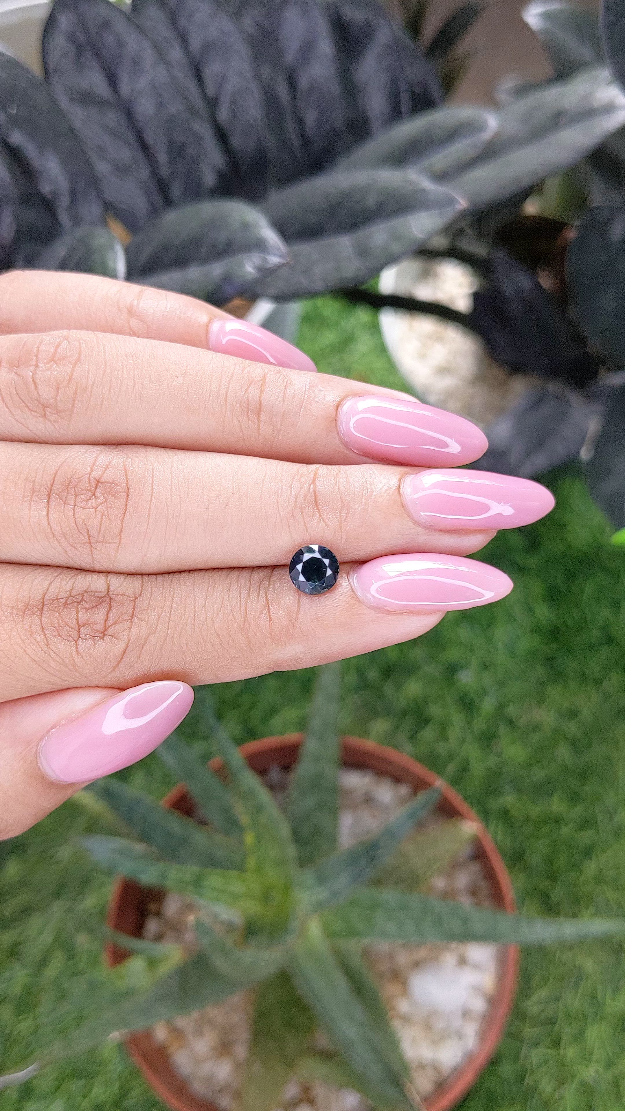 1.15 Ct. Greenish Blue Sapphire from Madagascar Size Video