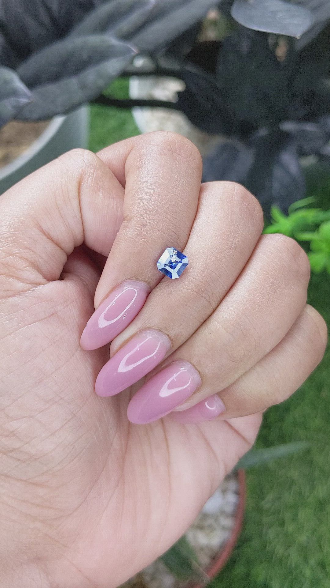 1.02 Ct. Blue Sapphire from Tanzania Size Video