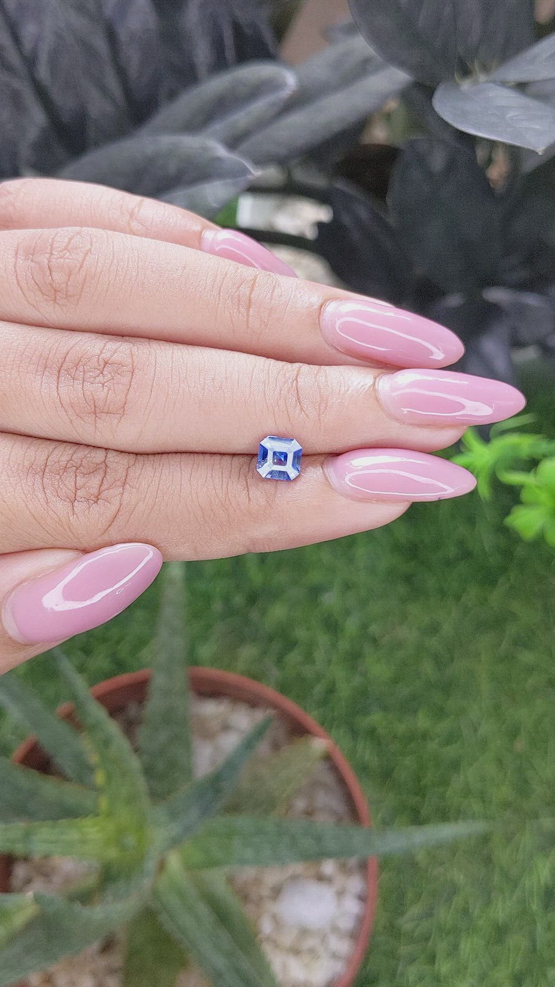 1.02 Ct. Blue Sapphire from Tanzania Size Video