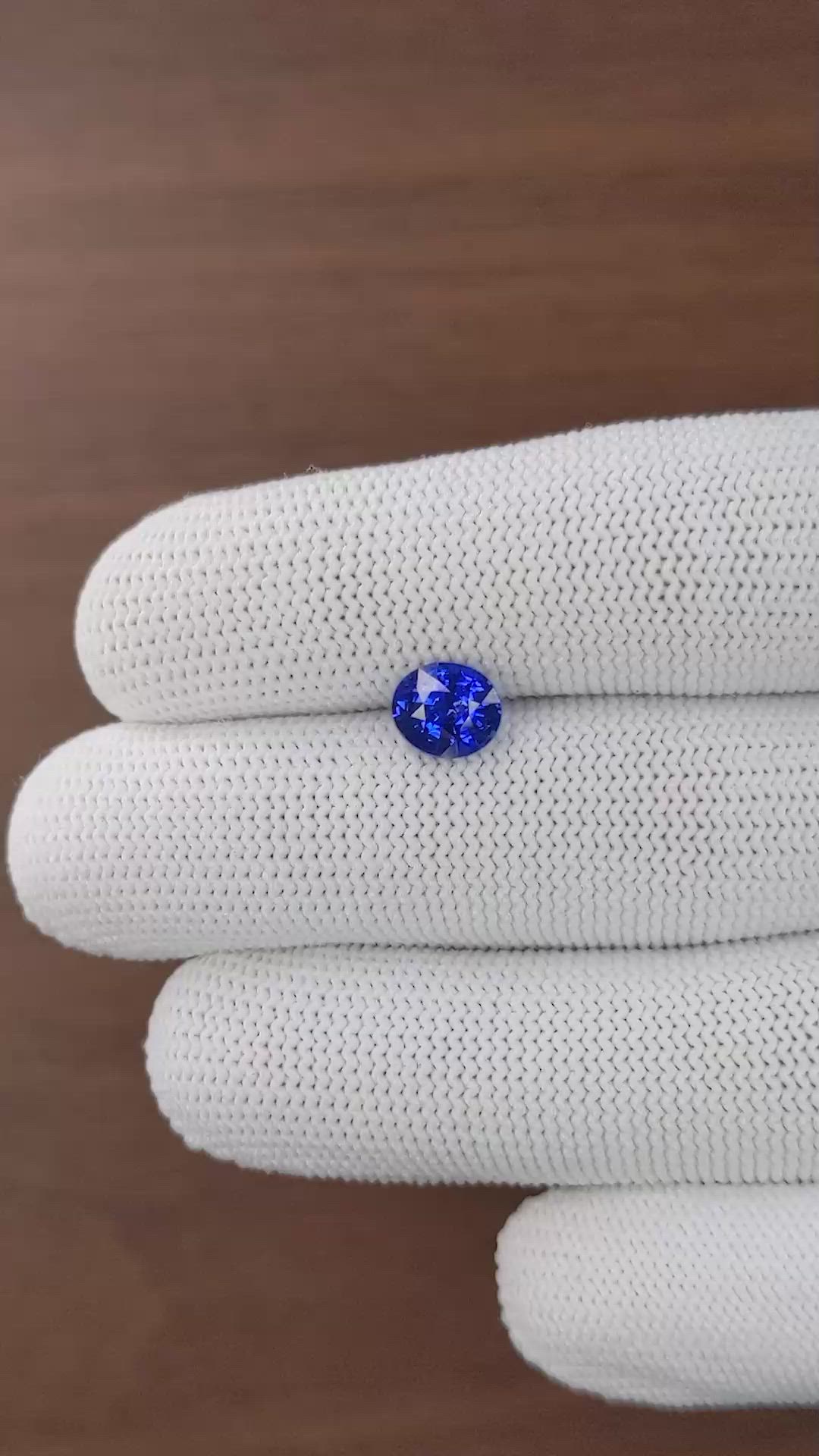 2.02 Ct. Blue Sapphire from Tanzania Size Video