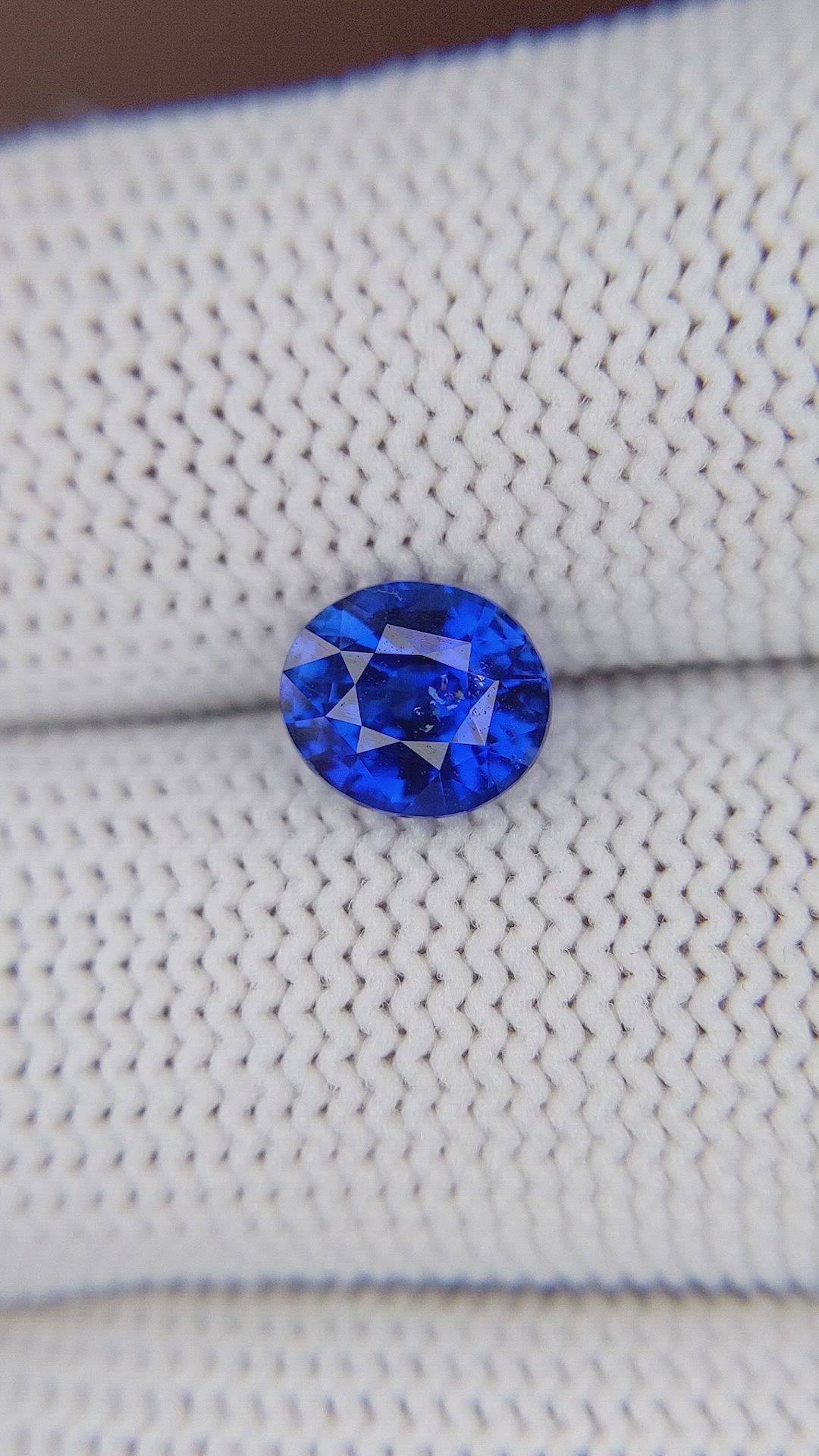 2.02 Ct. Blue Sapphire from Tanzania Size Video