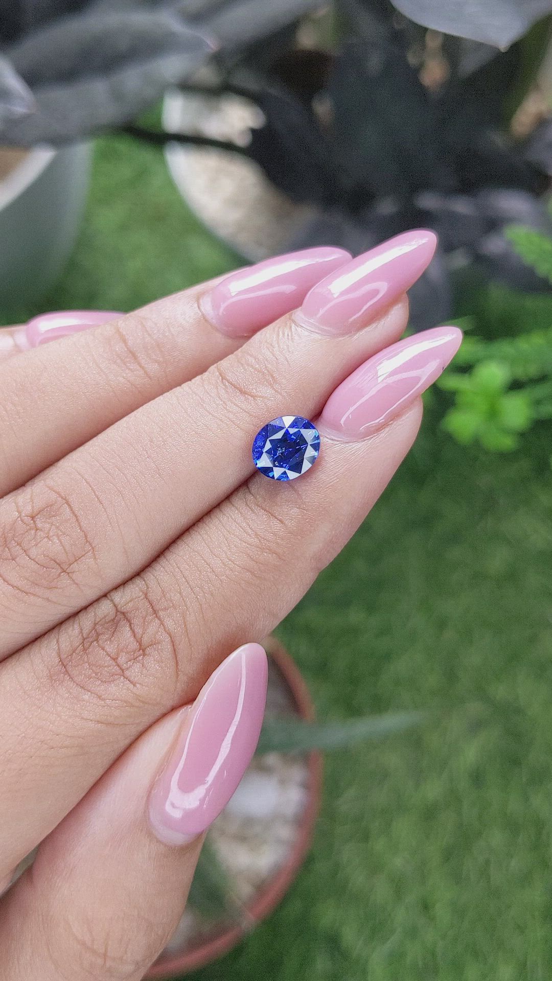2.02 Ct. Blue Sapphire from Tanzania Size Video