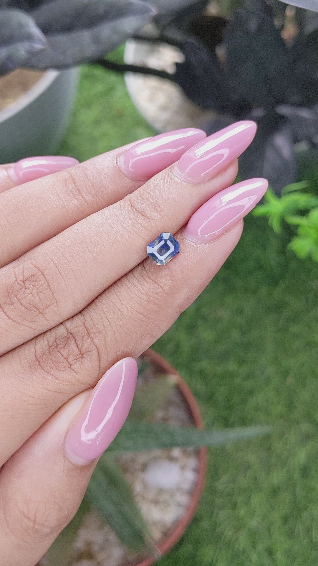1.04 Ct. Bi Color / Parti Sapphire from Tanzania Size Video