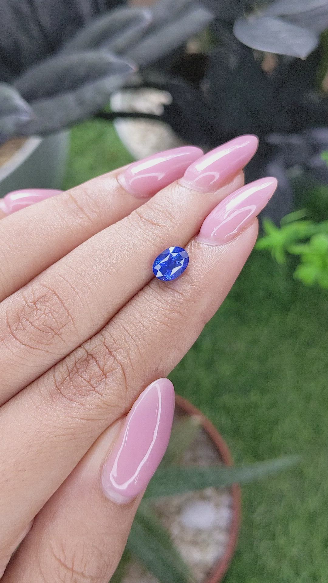 1.62 Ct. Blue Sapphire from Tanzania Size Video