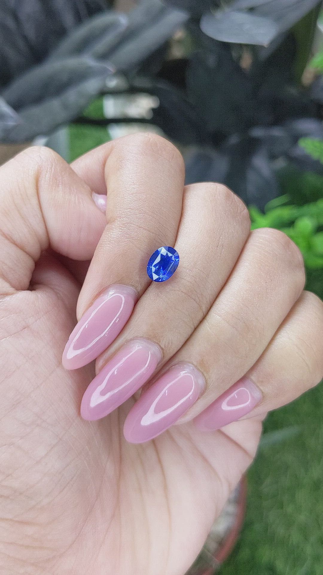 1.62 Ct. Blue Sapphire from Tanzania Size Video