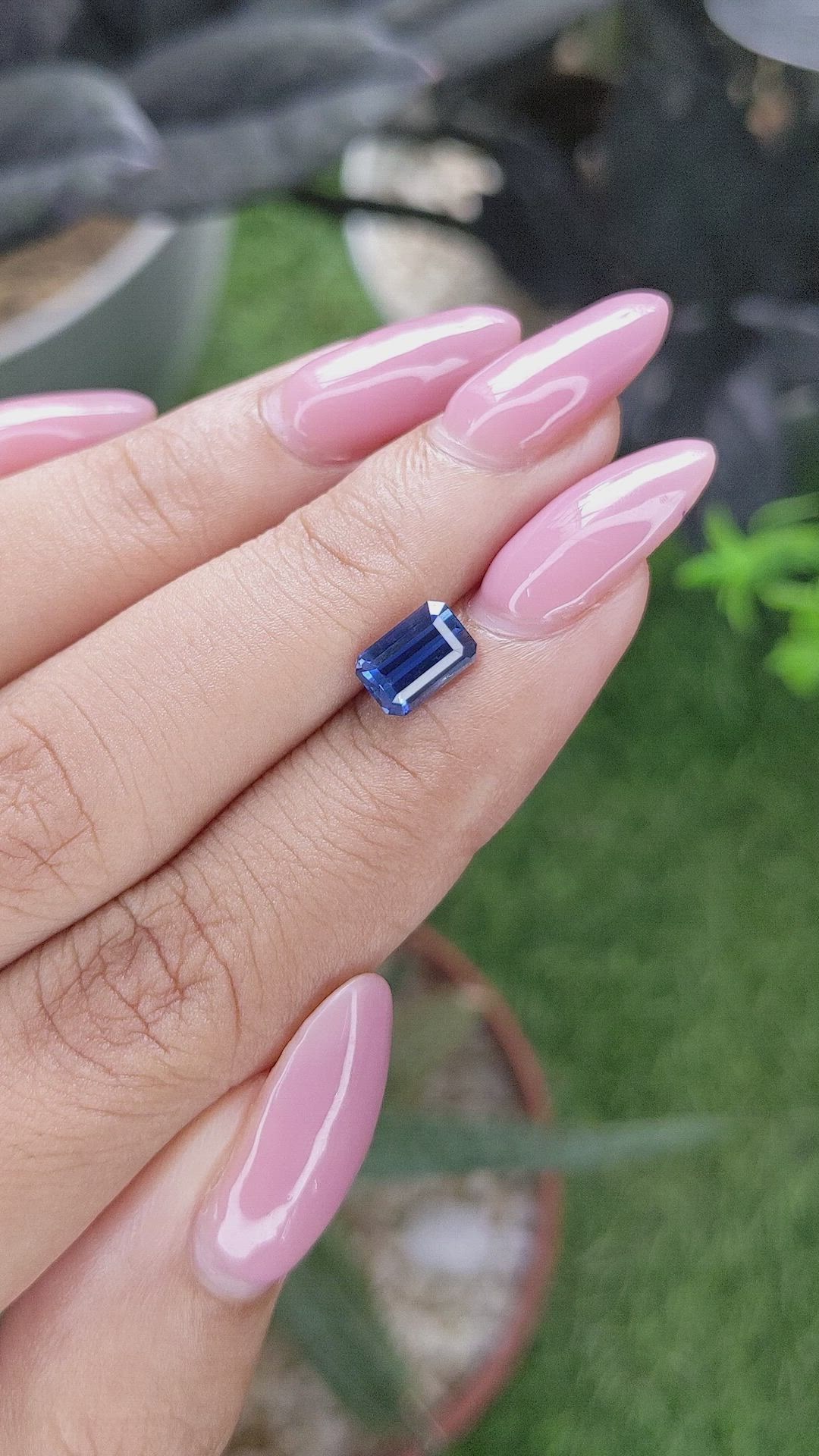 1.52 Ct. Blue Sapphire from Tanzania Size Video