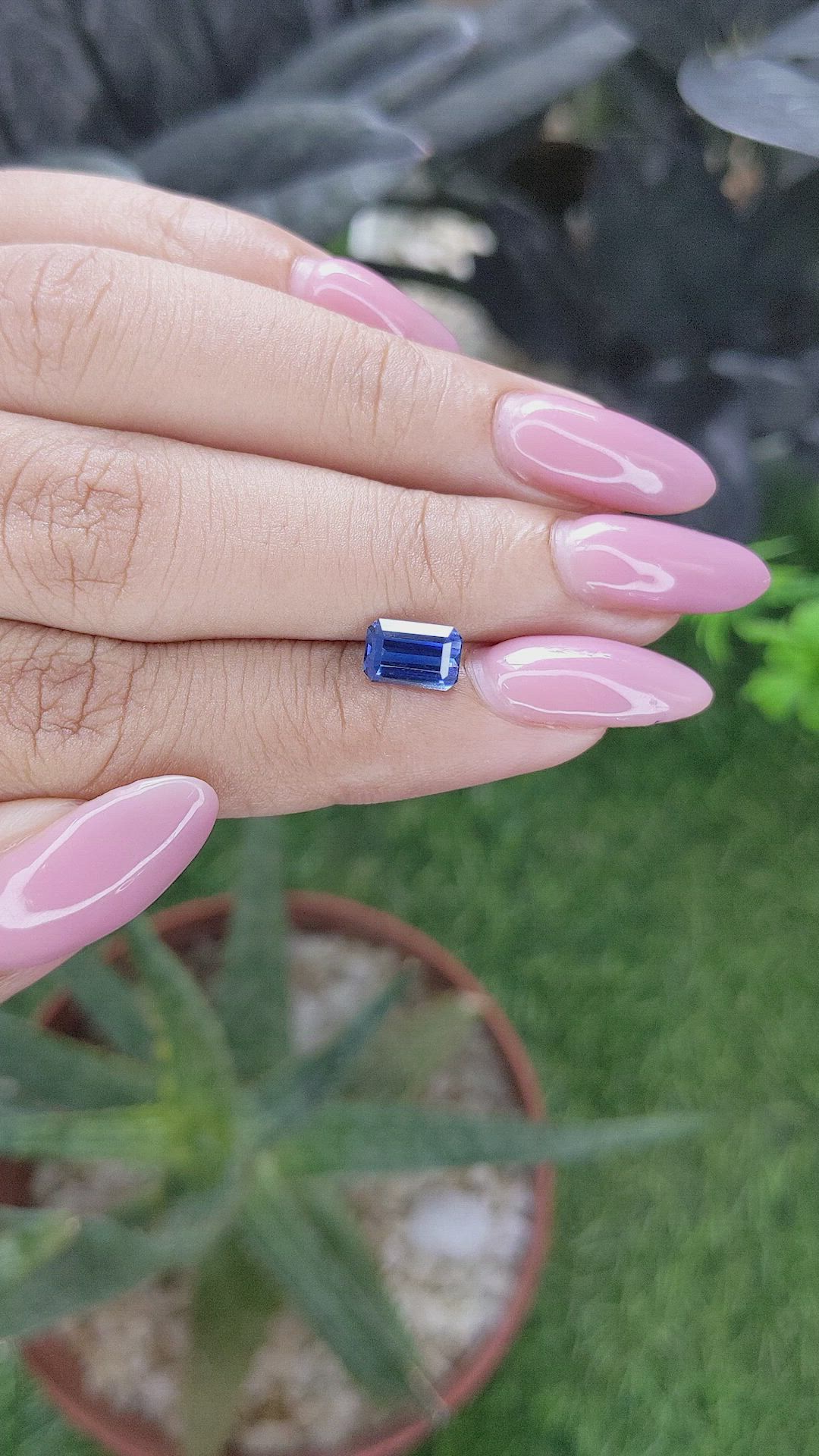 1.52 Ct. Blue Sapphire from Tanzania Size Video