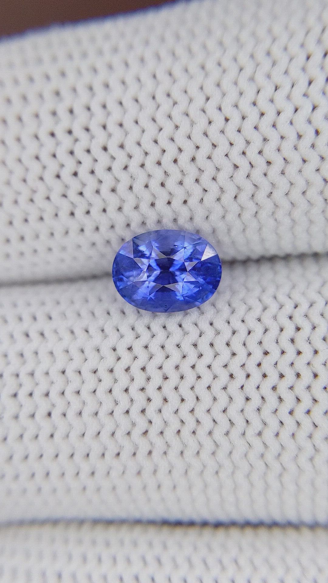 1.54 Ct. Blue Sapphire from Tanzania Size Video