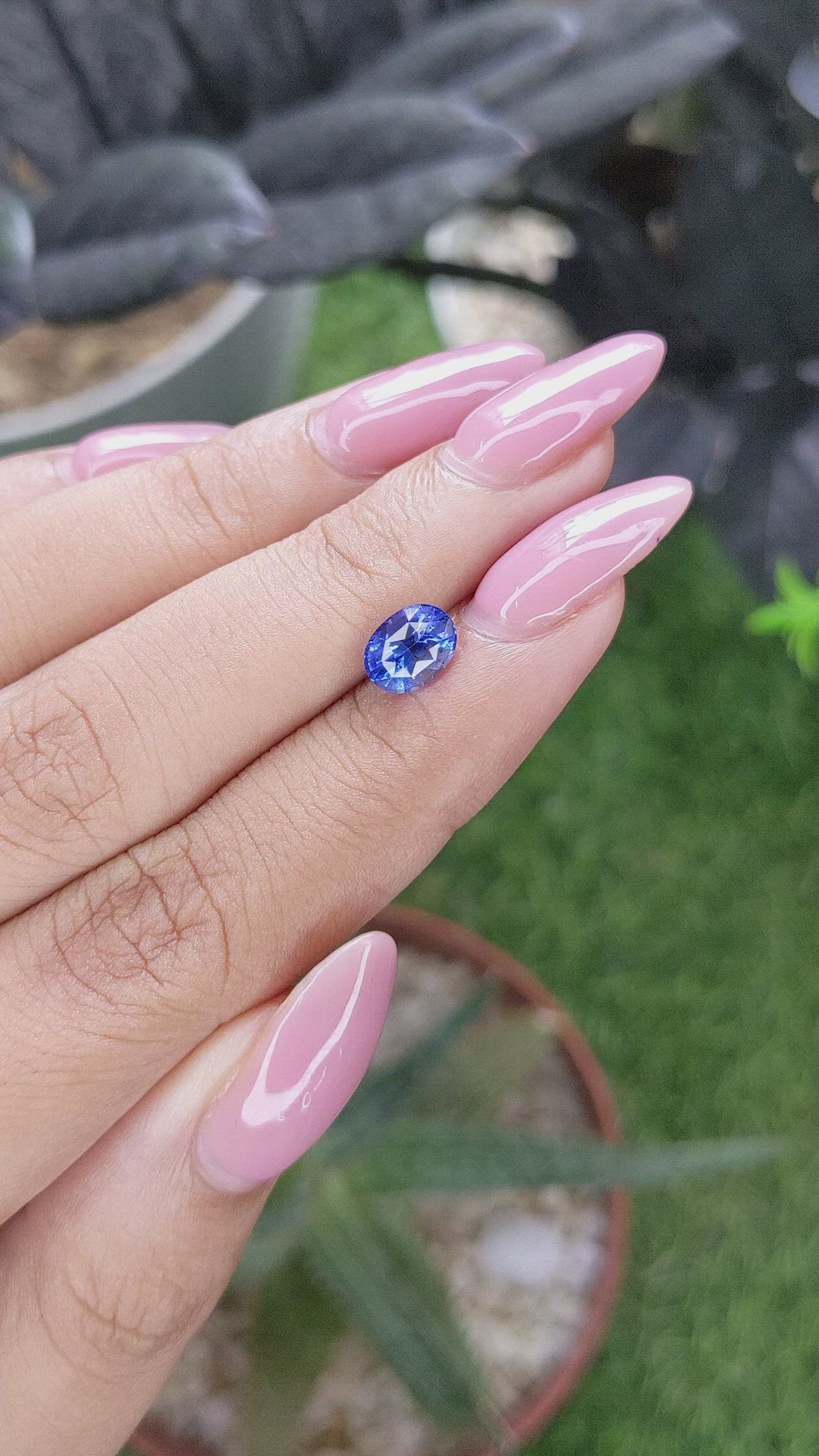 1.54 Ct. Blue Sapphire from Tanzania Size Video