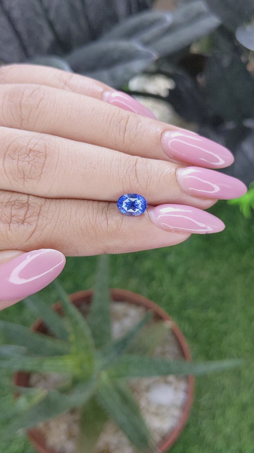 1.54 Ct. Blue Sapphire from Tanzania Size Video