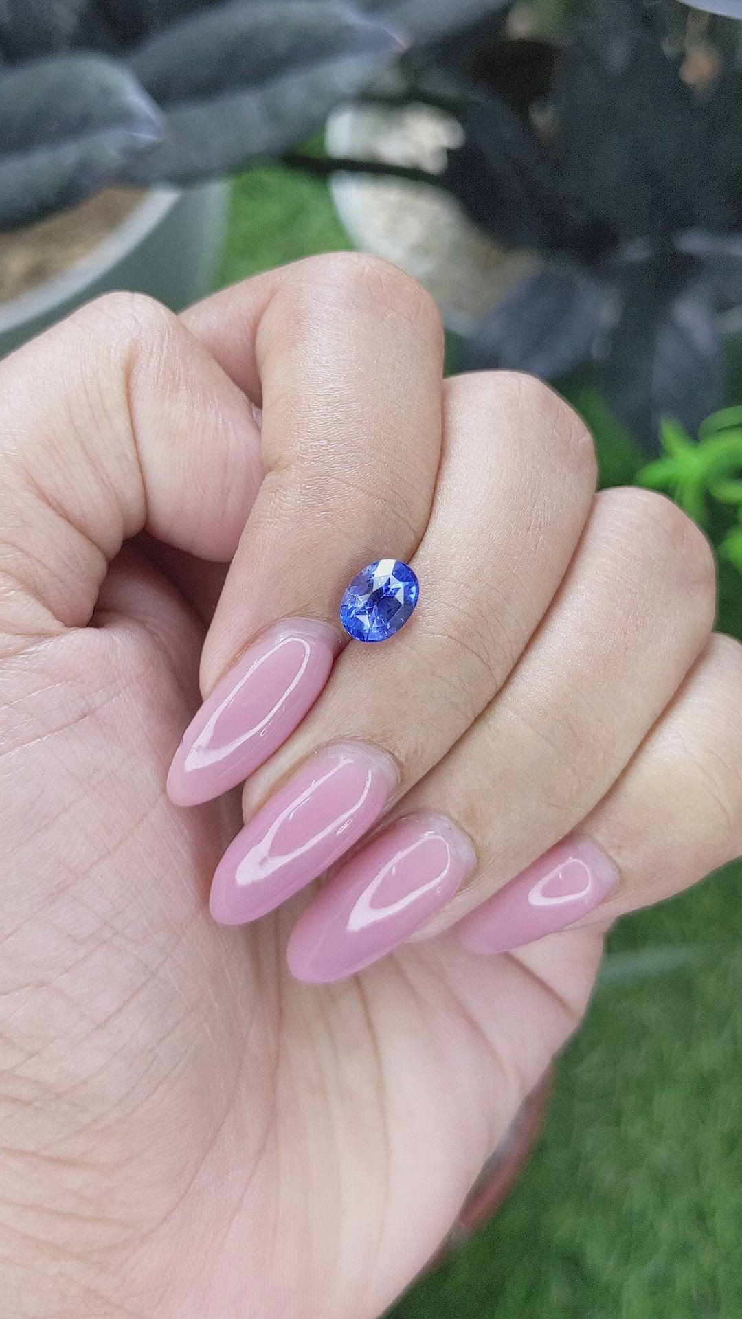 1.54 Ct. Blue Sapphire from Tanzania Size Video