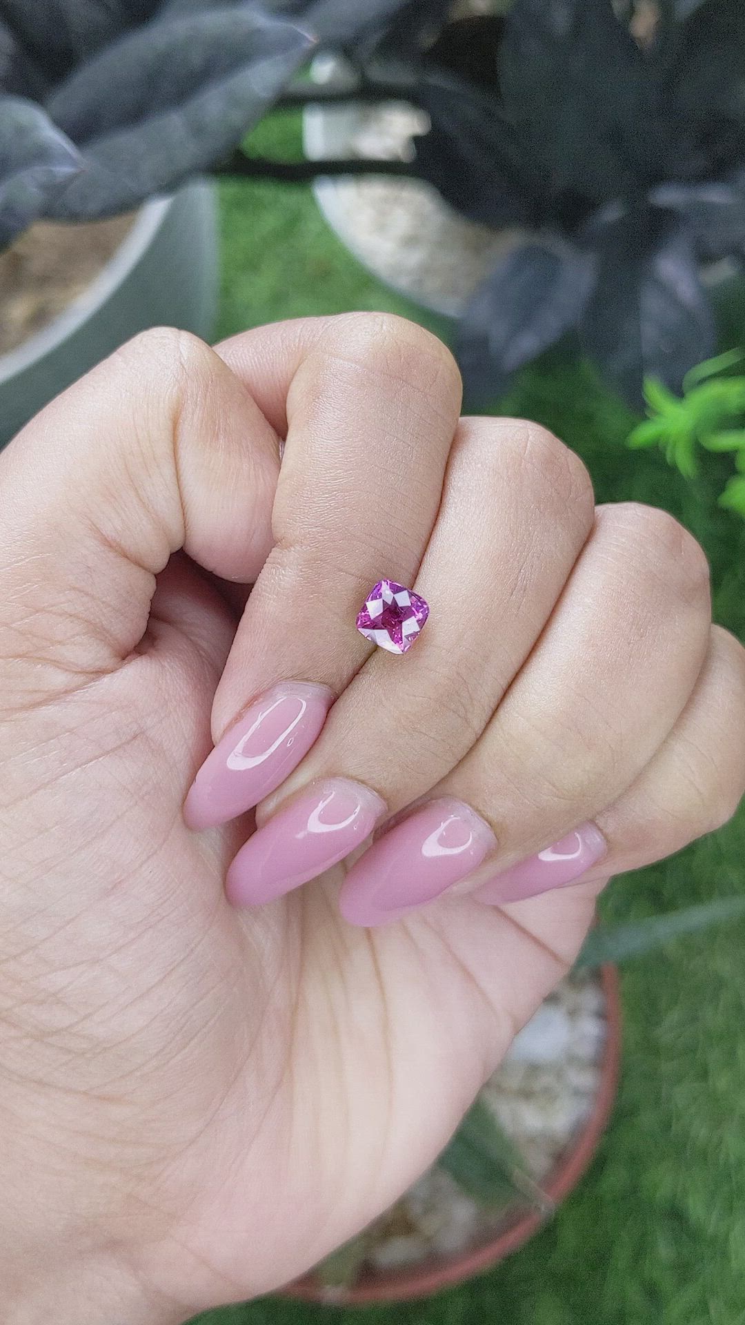 1.54 Ct. Pink Sapphire from Tanzania Size Video