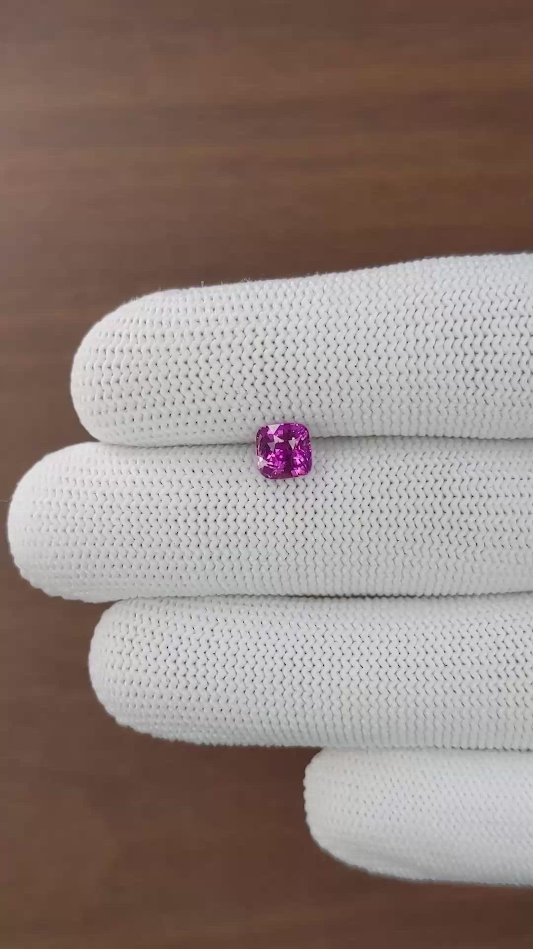 1.54 Ct. Pink Sapphire from Tanzania Size Video