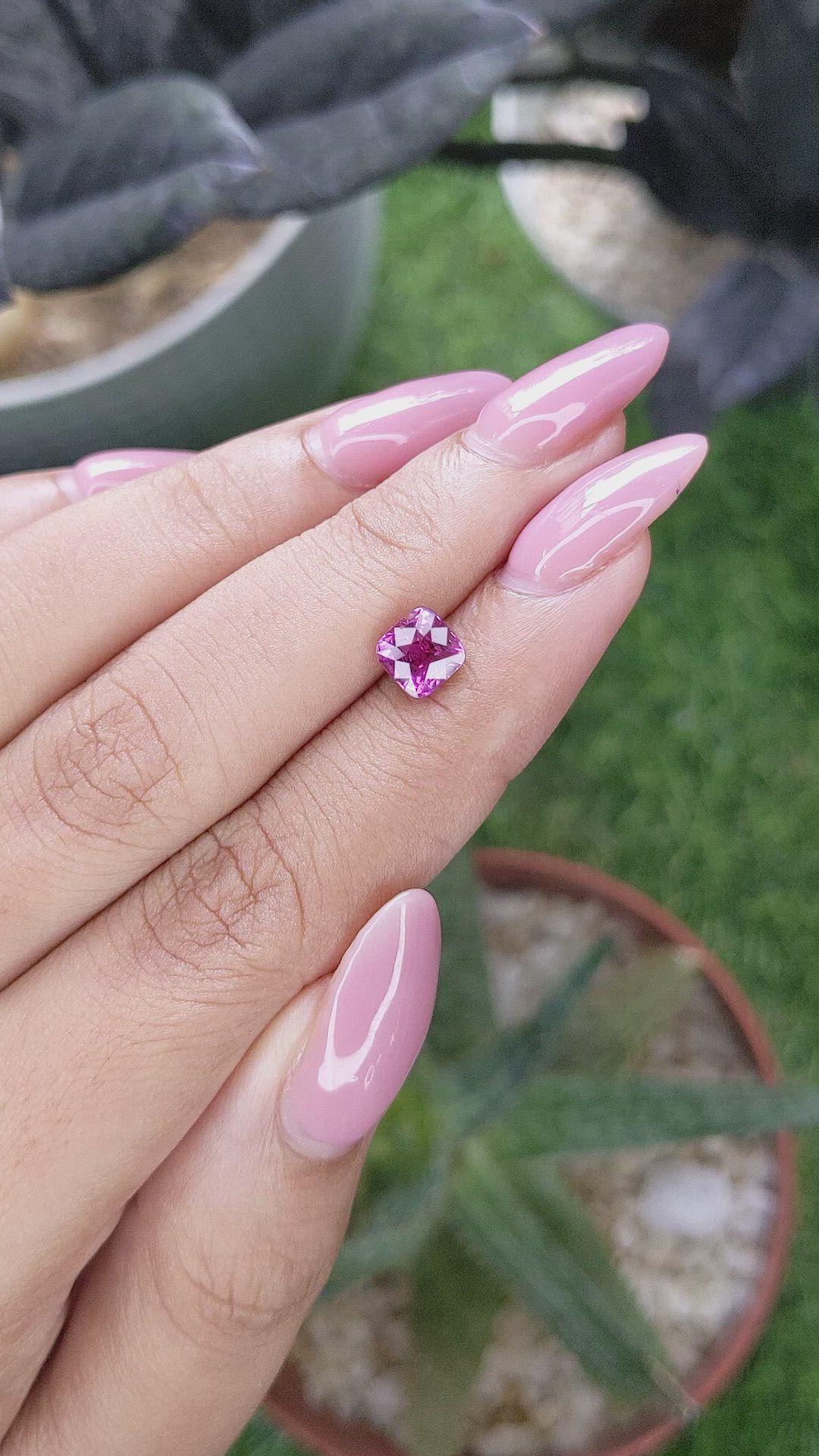 1.54 Ct. Pink Sapphire from Tanzania Size Video
