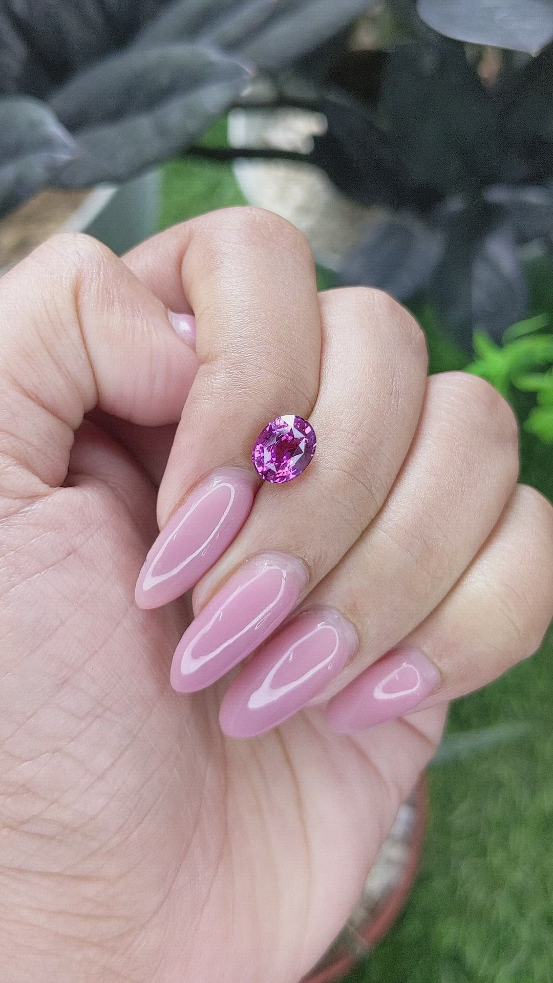 2.17 Ct. Purplish Pink Sapphire from Tanzania Size Video
