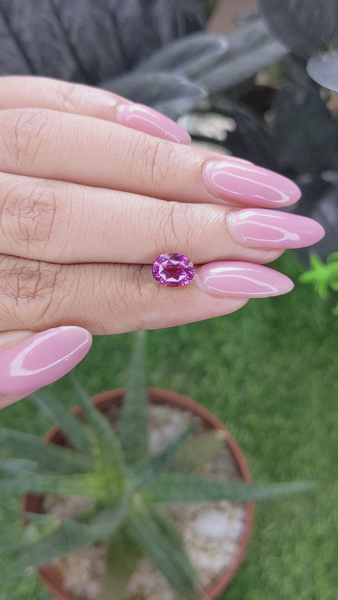 2.17 Ct. Purplish Pink Sapphire from Tanzania Size Video