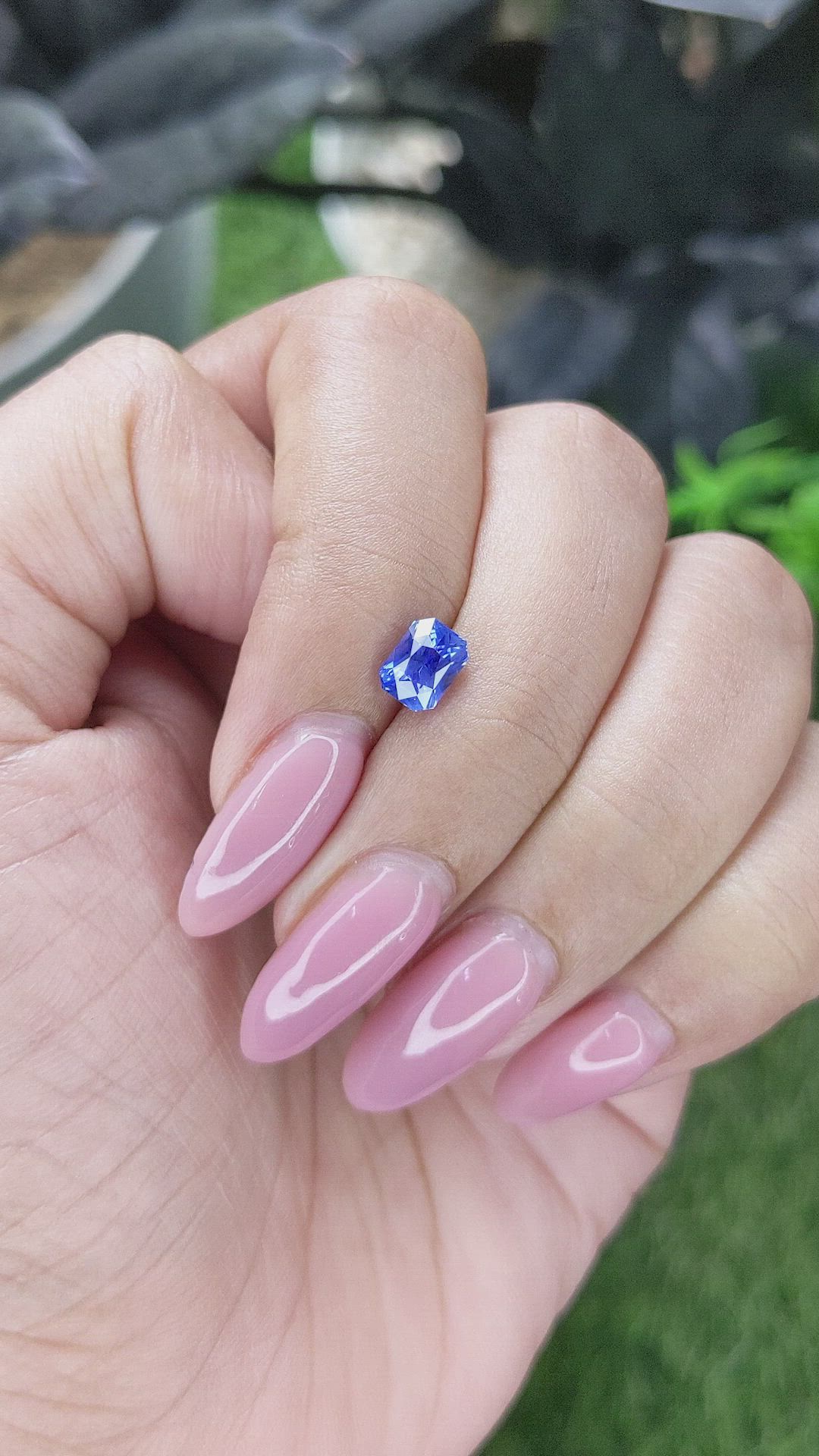 1.12 Ct. Blue Sapphire from Ceylon (Sri Lanka) Size Video