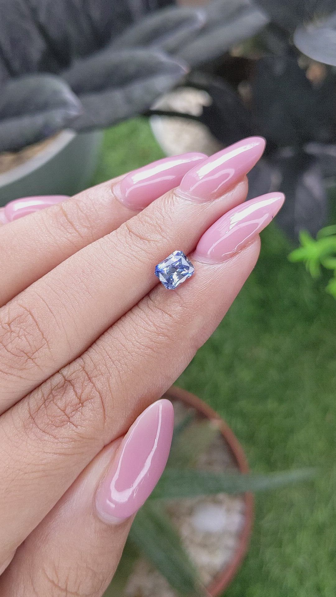1.18 Ct. Blue Sapphire from Ceylon (Sri Lanka) Size Video