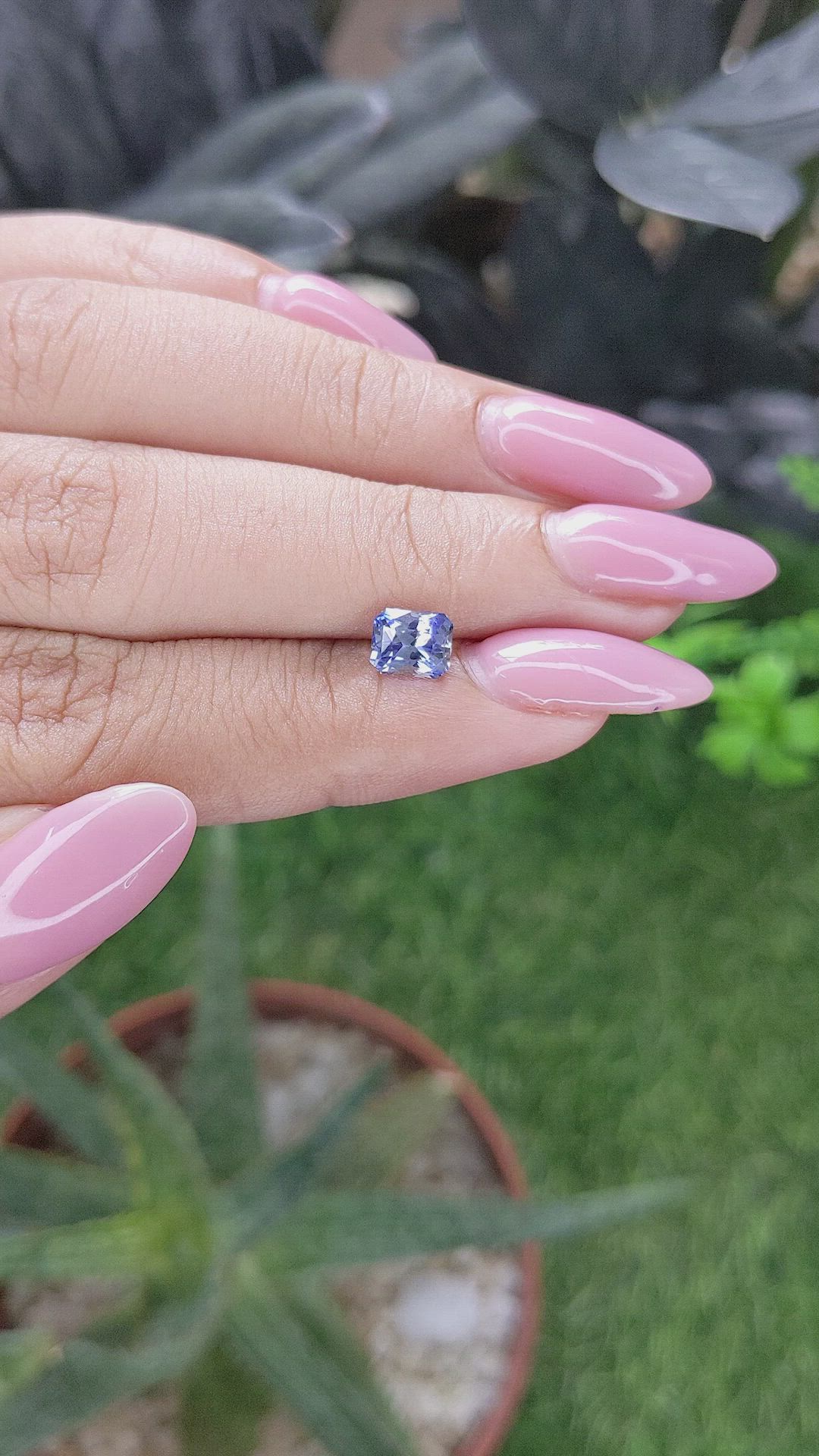 1.18 Ct. Blue Sapphire from Ceylon (Sri Lanka) Size Video
