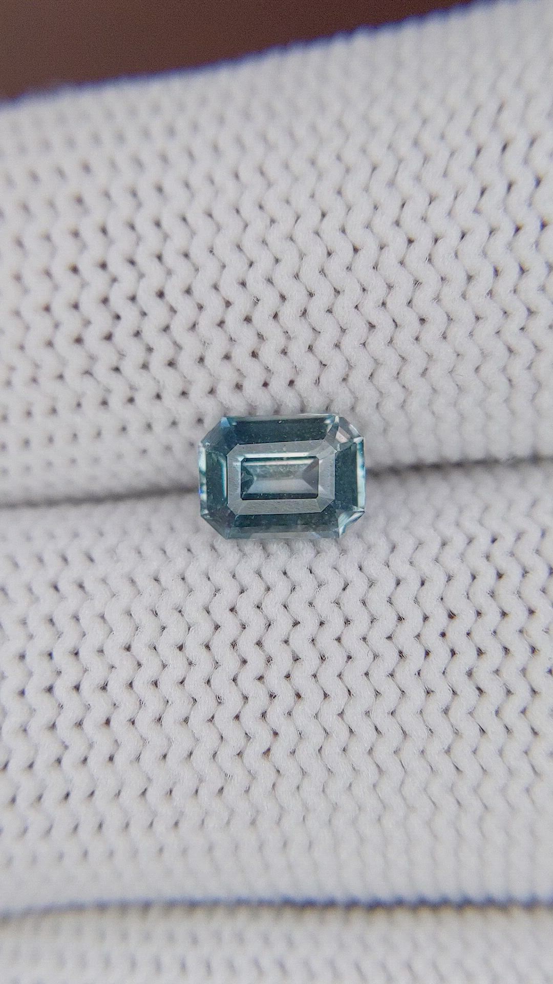 1.05 Ct. Greenish Blue Sapphire from Ceylon (Sri Lanka) Size Video