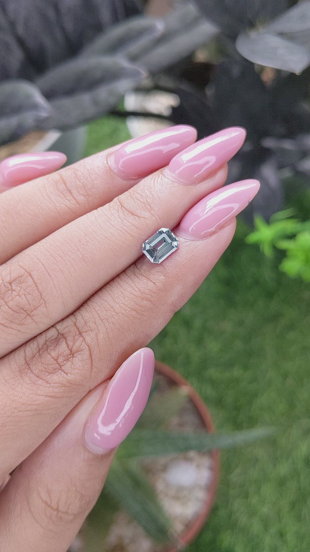 1.05 Ct. Greenish Blue Sapphire from Ceylon (Sri Lanka) Size Video