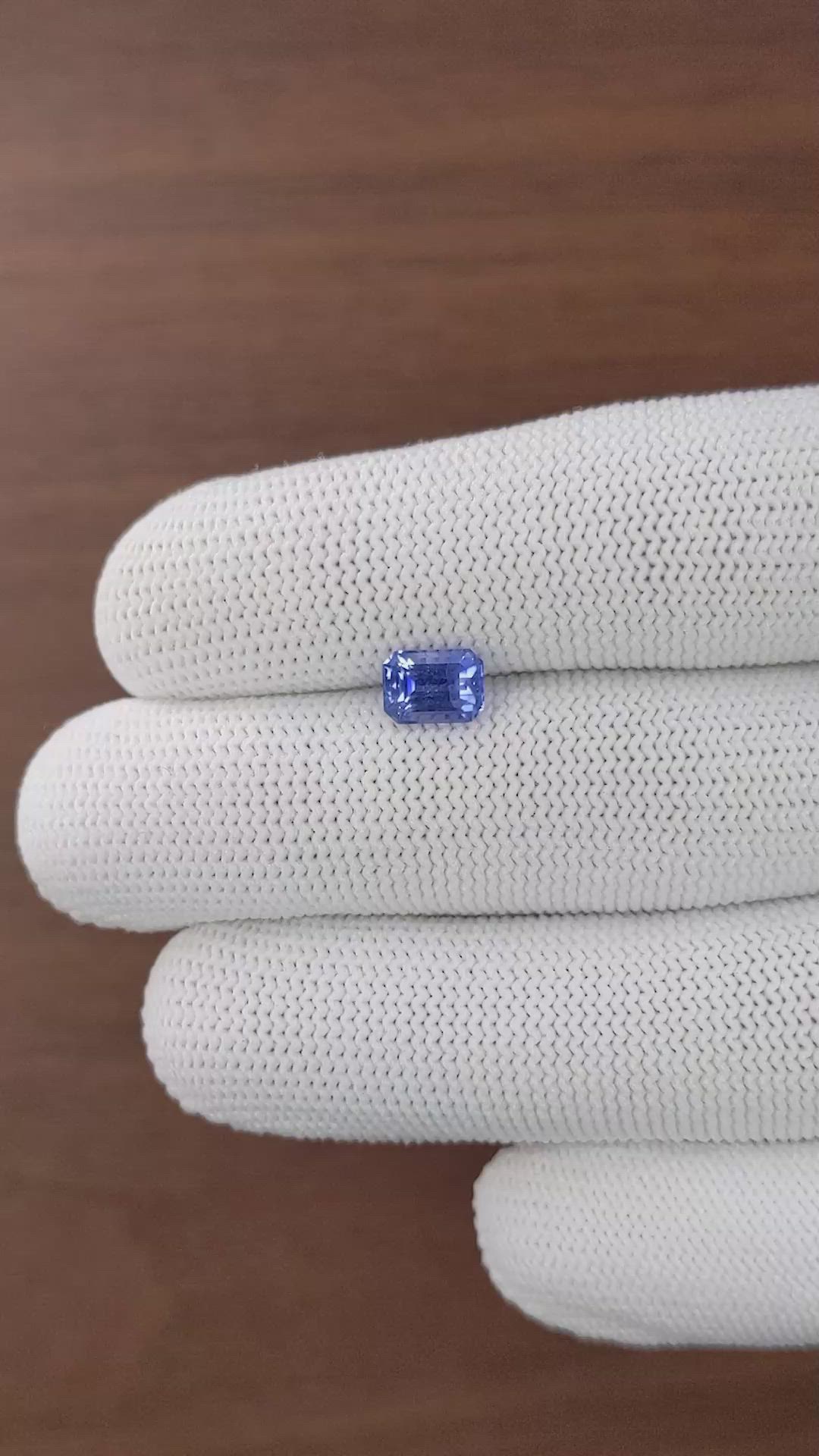 1.62 Ct. Blue Sapphire from Ceylon (Sri Lanka) Size Video