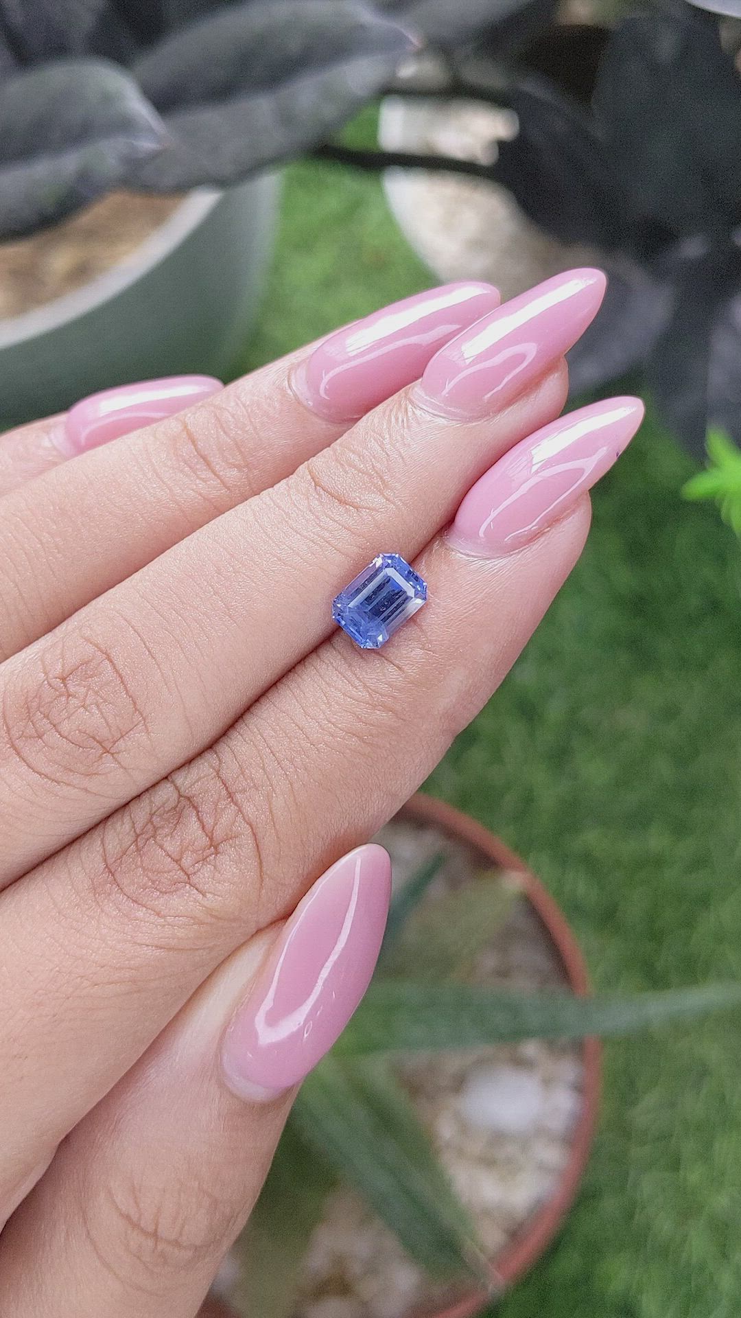 1.62 Ct. Blue Sapphire from Ceylon (Sri Lanka) Size Video