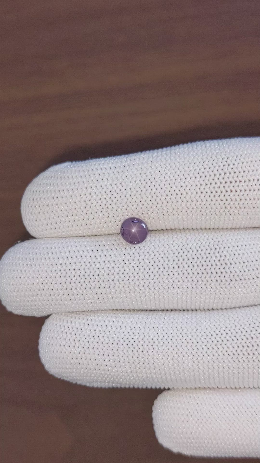 1.02 Ct. Purple Star Sapphire from Ceylon (Sri Lanka) Size Video