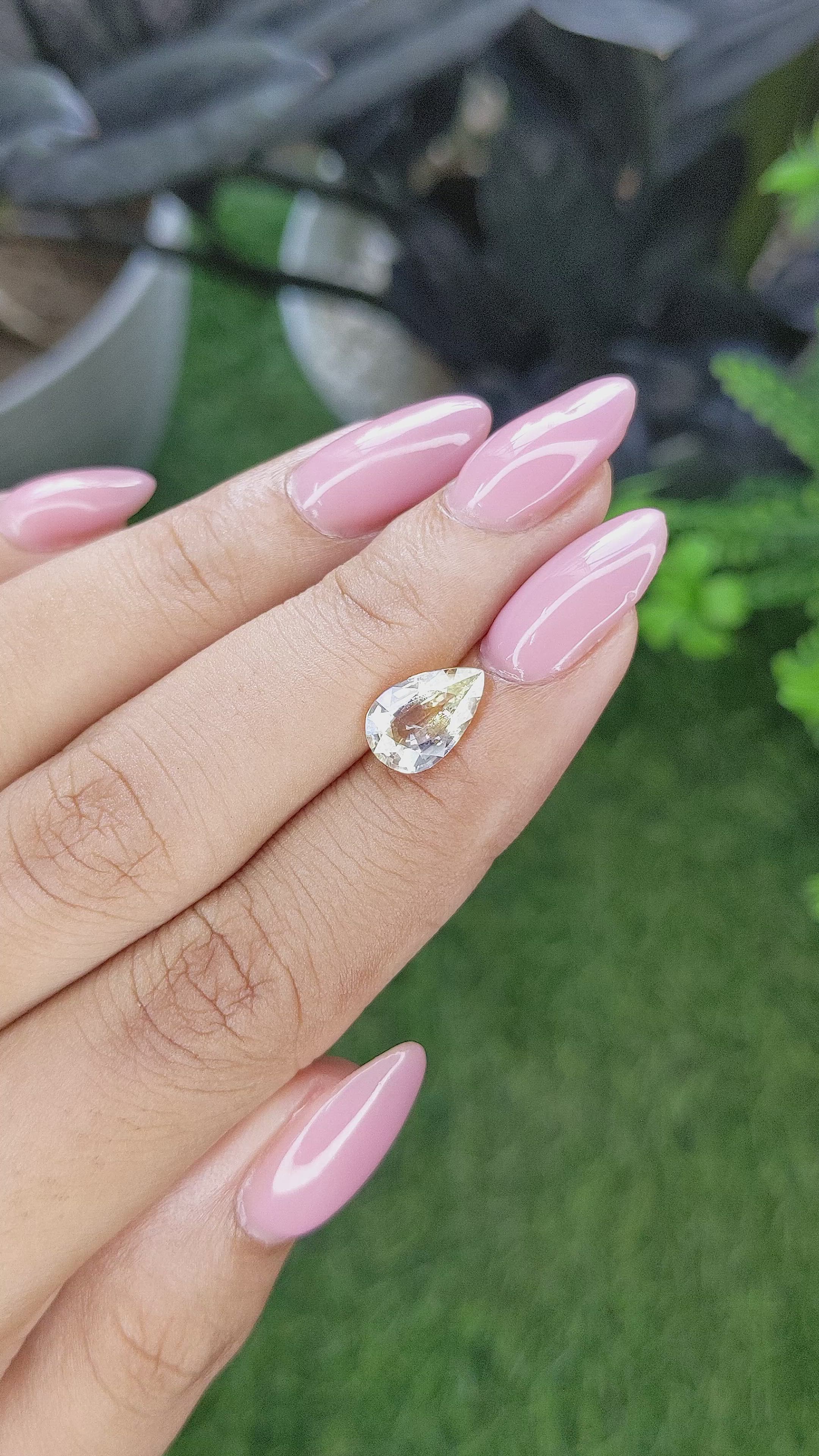 2.09 Ct. Yellow Sapphire from Ceylon (Sri Lanka) Size Video