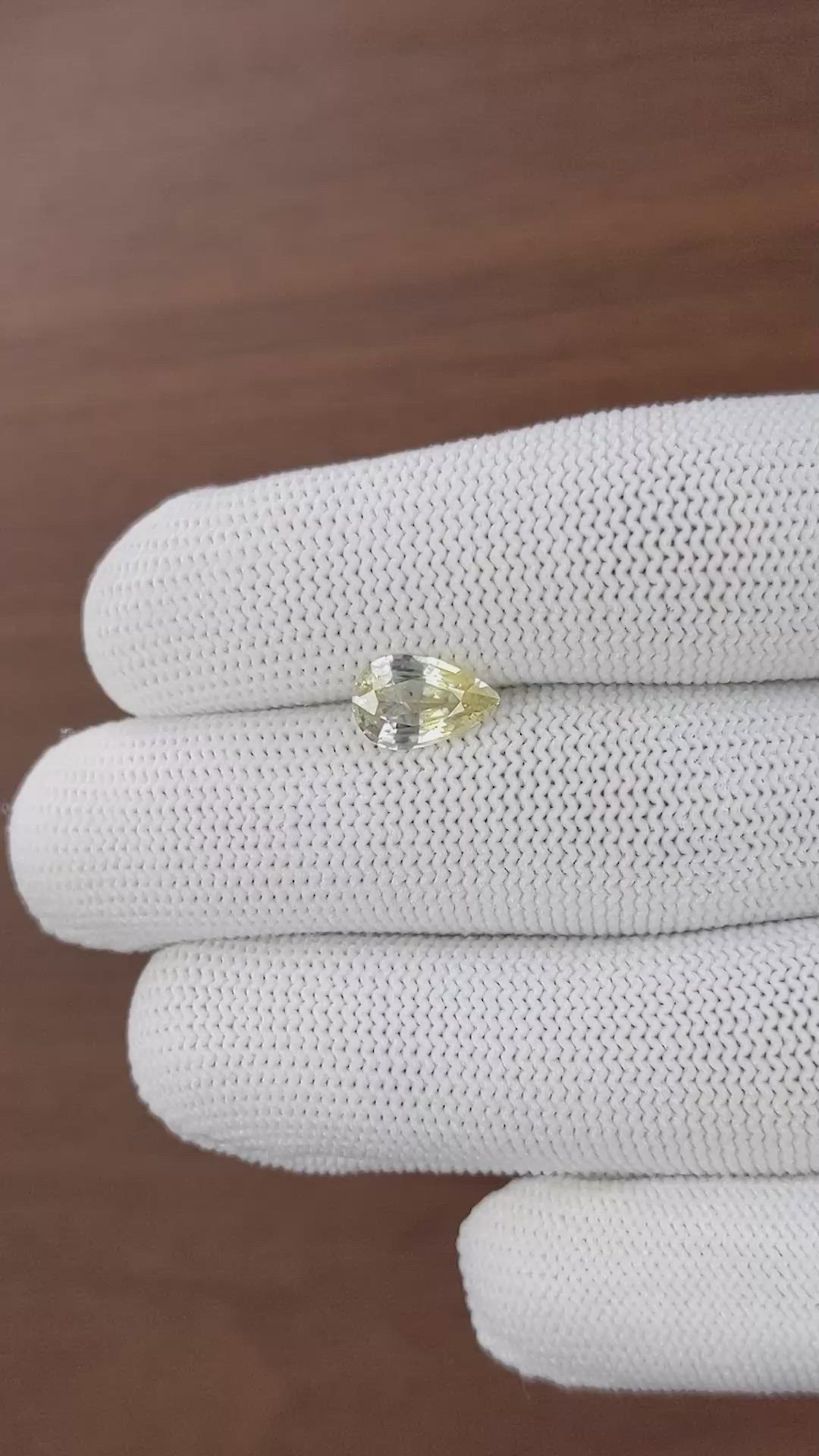 2.09 Ct. Yellow Sapphire from Ceylon (Sri Lanka) Size Video