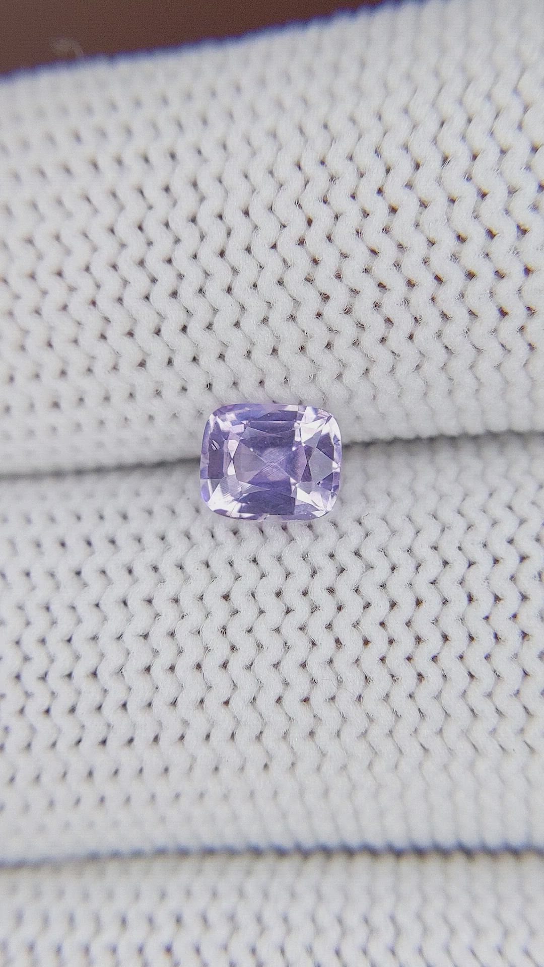 0.90 Ct. Pinkish Purple Sapphire from Ceylon (Sri Lanka) Size Video