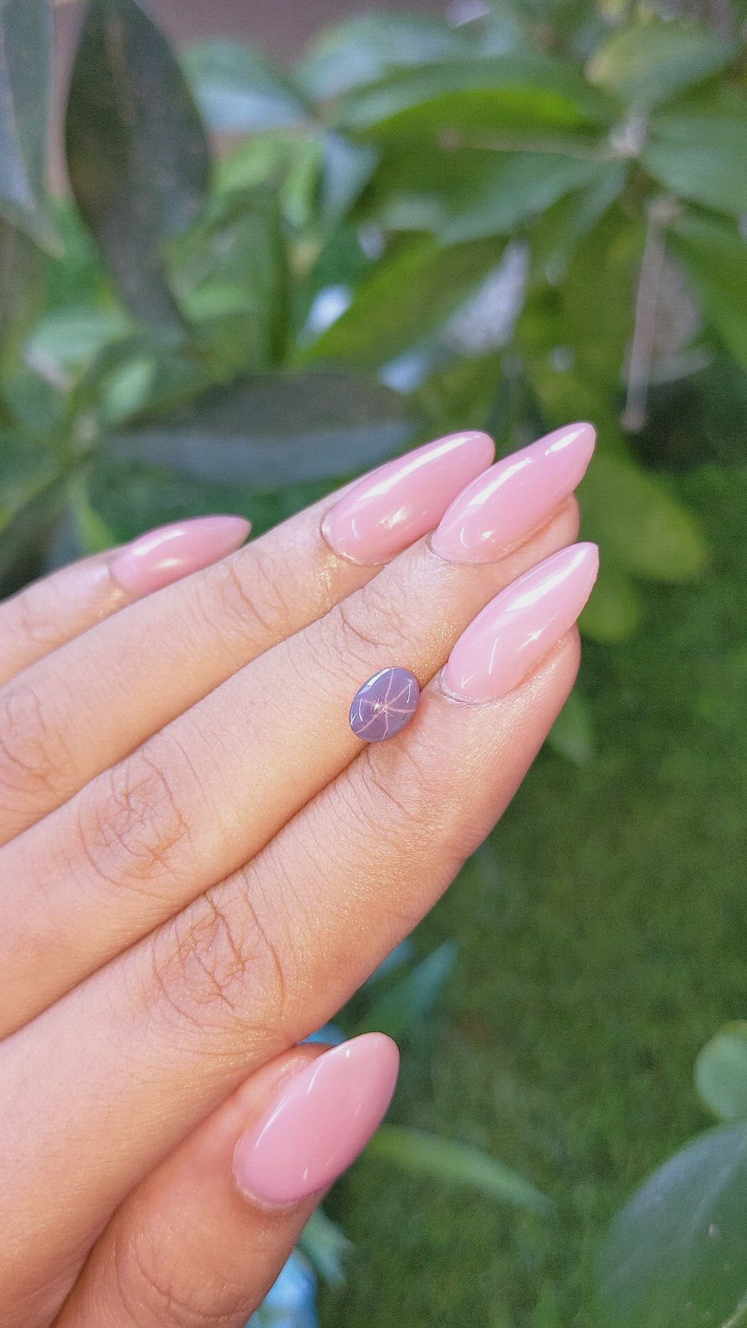 1.49 Ct. Purple Star Sapphire from Ceylon (Sri Lanka) Size Video