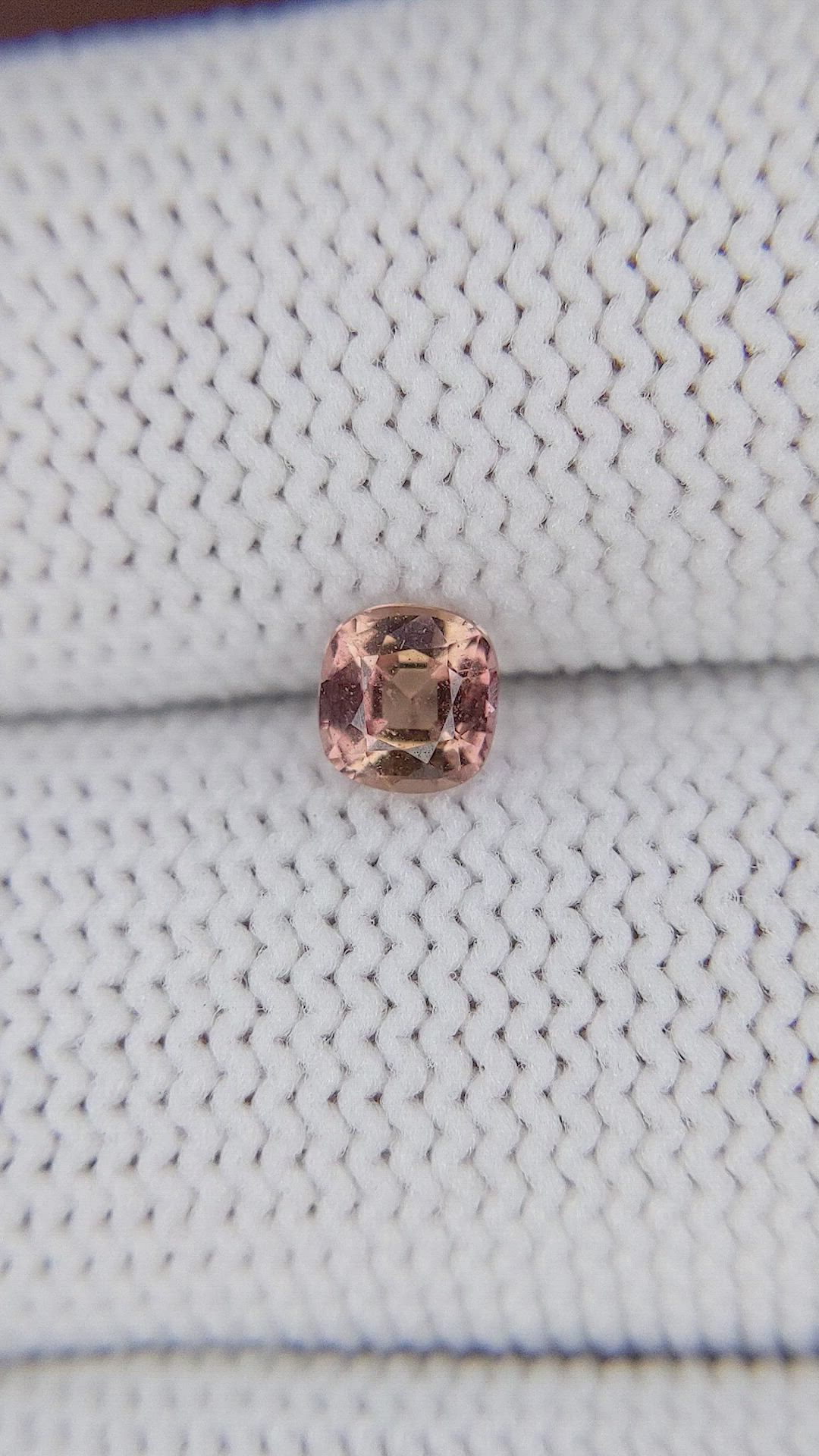 0.63 Ct. Padparadscha Sapphire from Ceylon (Sri Lanka) Size Video