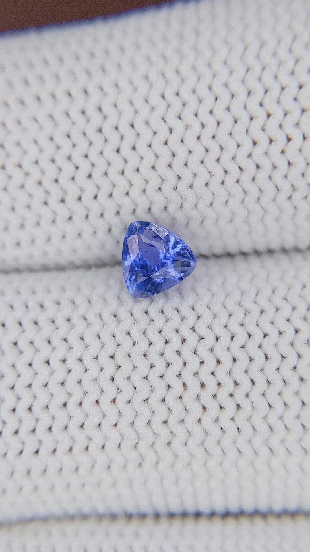 0.58 Ct. Blue Sapphire from Ceylon (Sri Lanka) Size Video