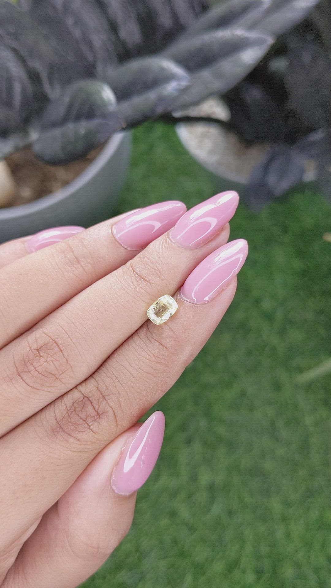 1.11 Ct. Yellow Sapphire from Ceylon (Sri Lanka) Size Video