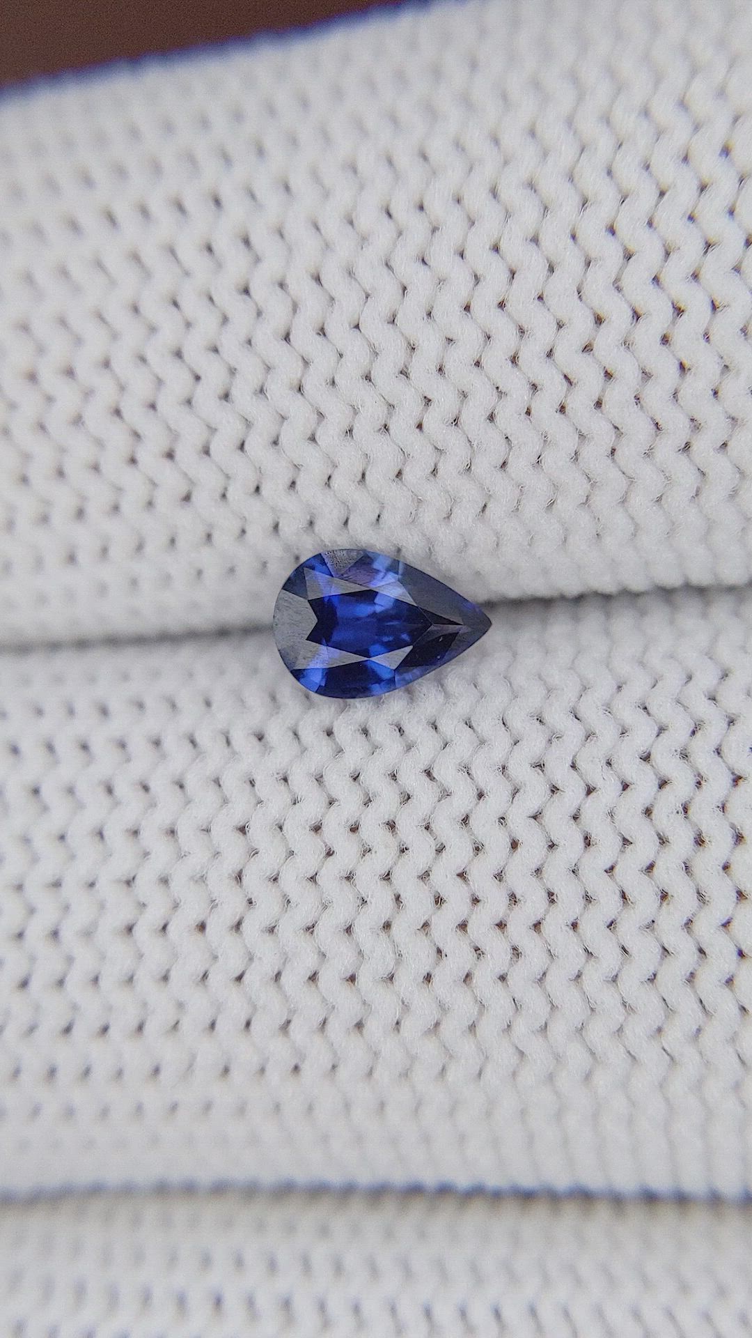 0.48 Ct. Blue Sapphire from Ceylon (Sri Lanka) Size Video