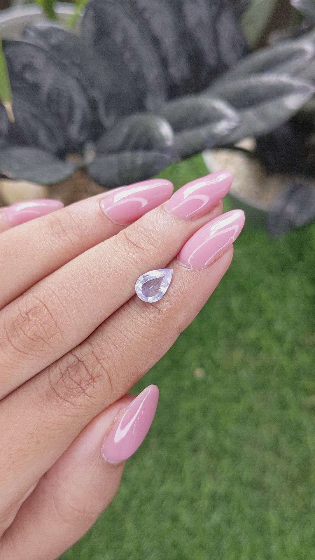 1.25 Ct. Purple Sapphire from Ceylon (Sri Lanka) Size Video