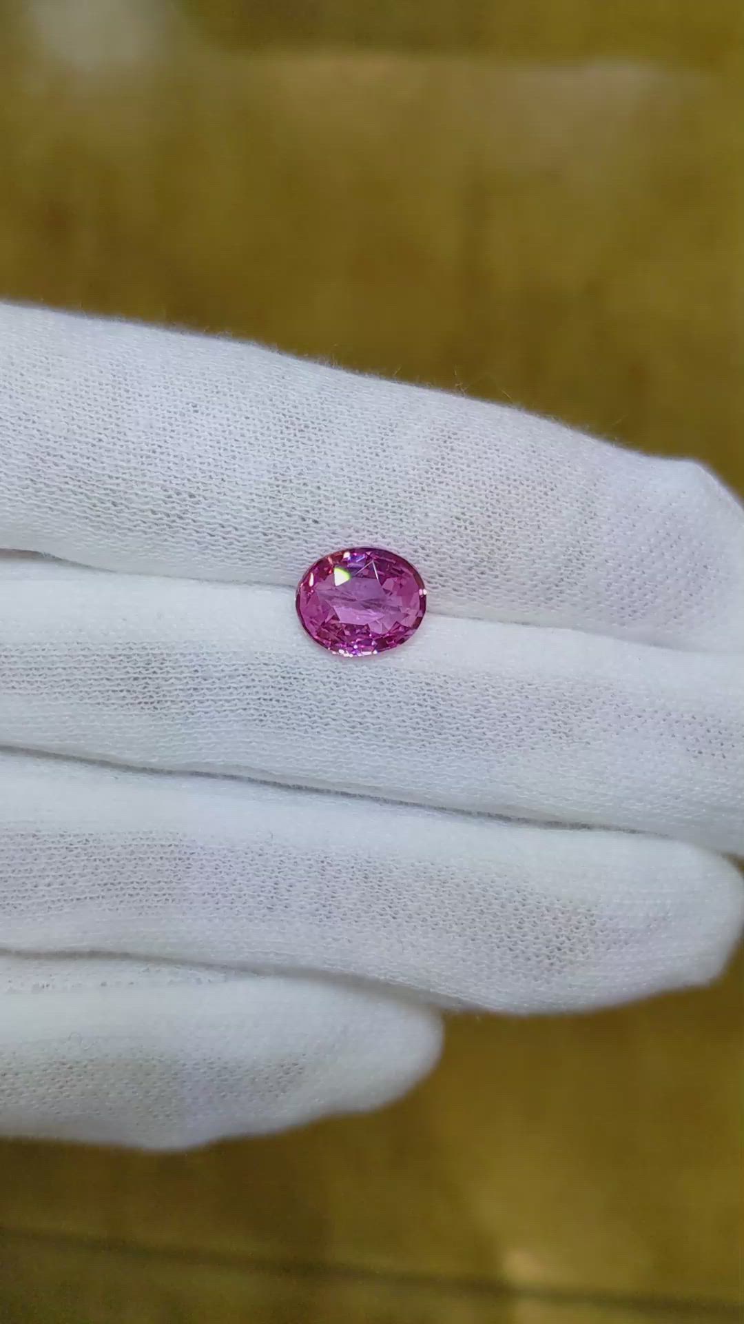 2.99 Ct. Pink Sapphire from Madagascar Size Video