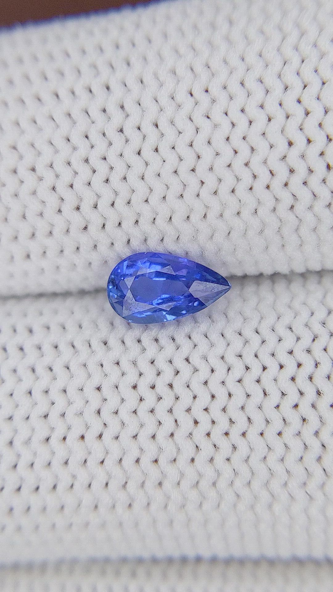 0.77 Ct. Blue Sapphire from Ceylon (Sri Lanka) Size Video